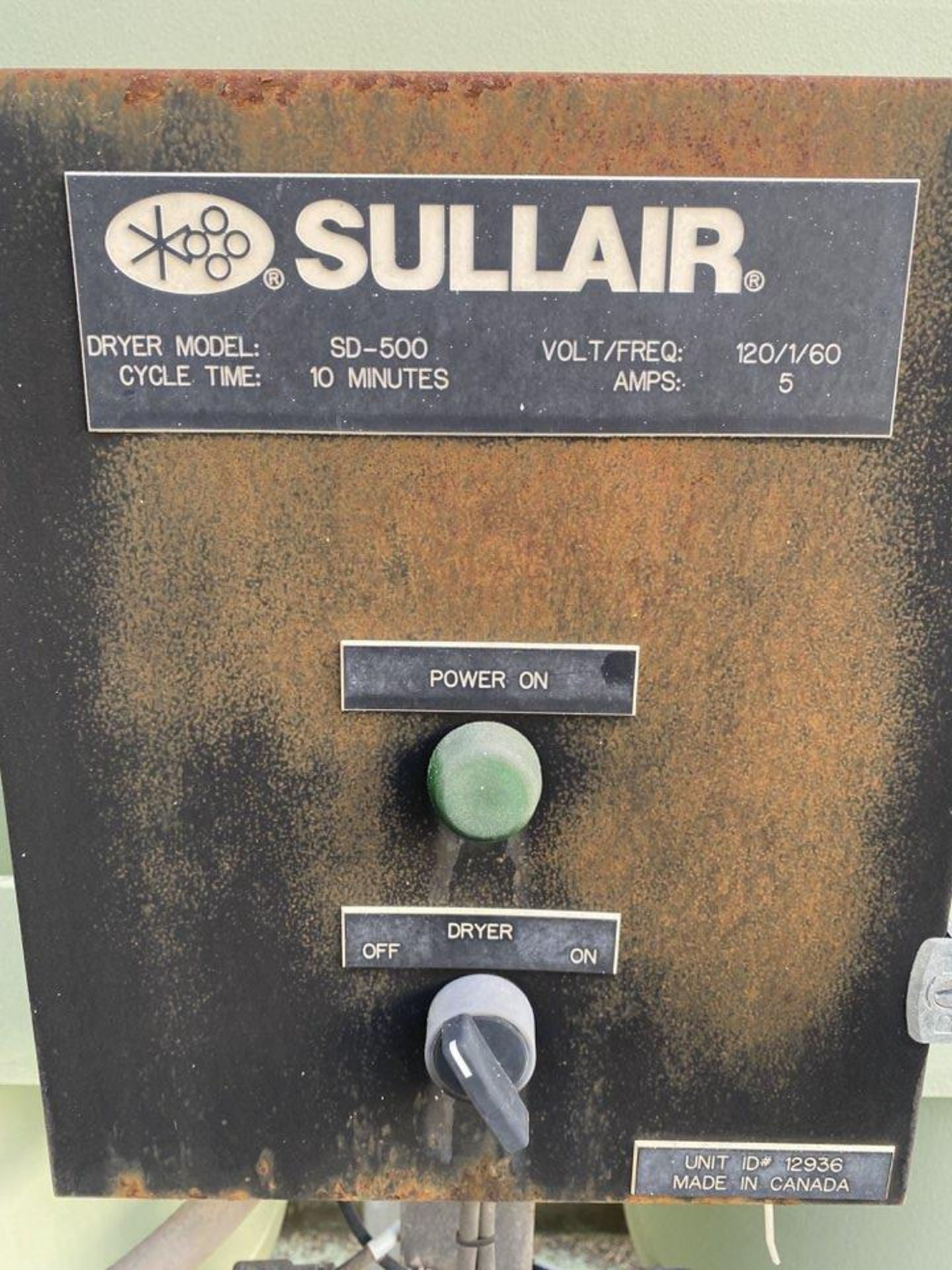 Sullair Model LS12050HH/A Air Compressor with Air Dryer - Image 9 of 17