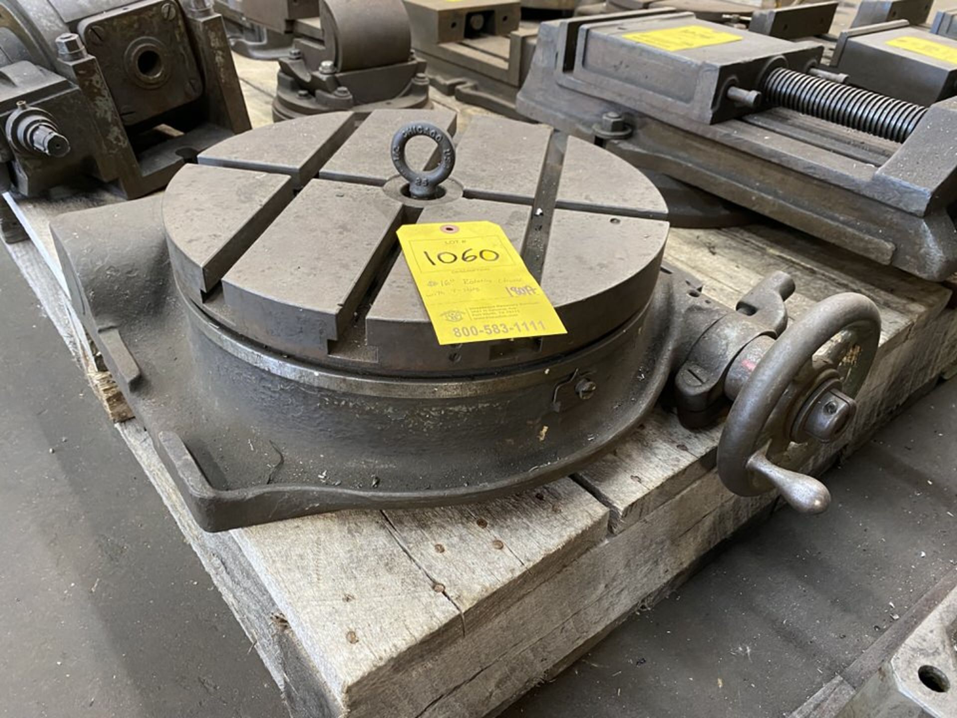 16" Rotary Table Chuck with 3 T-slots