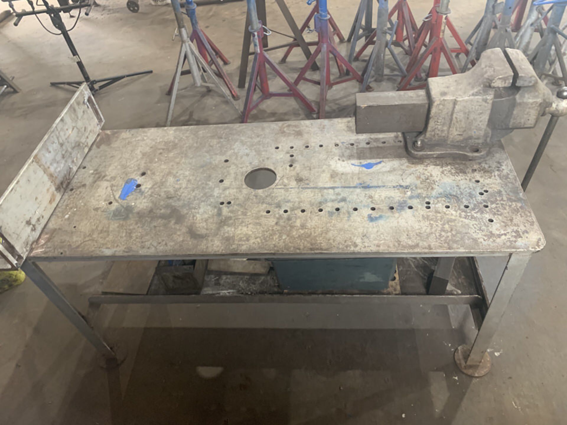 Heavy Duty Shop Table with Vise