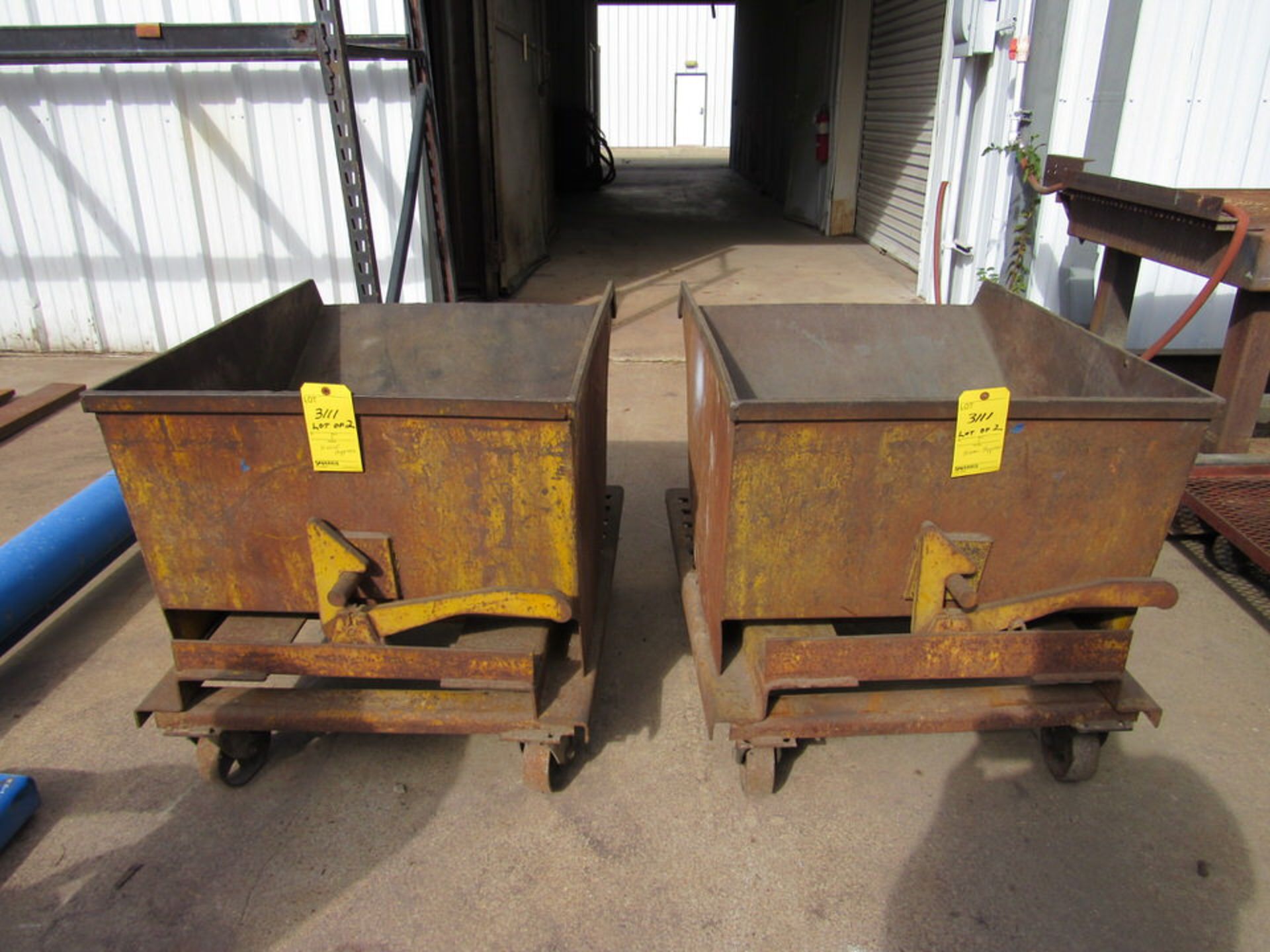 Lot of 2: Metal Hoppers