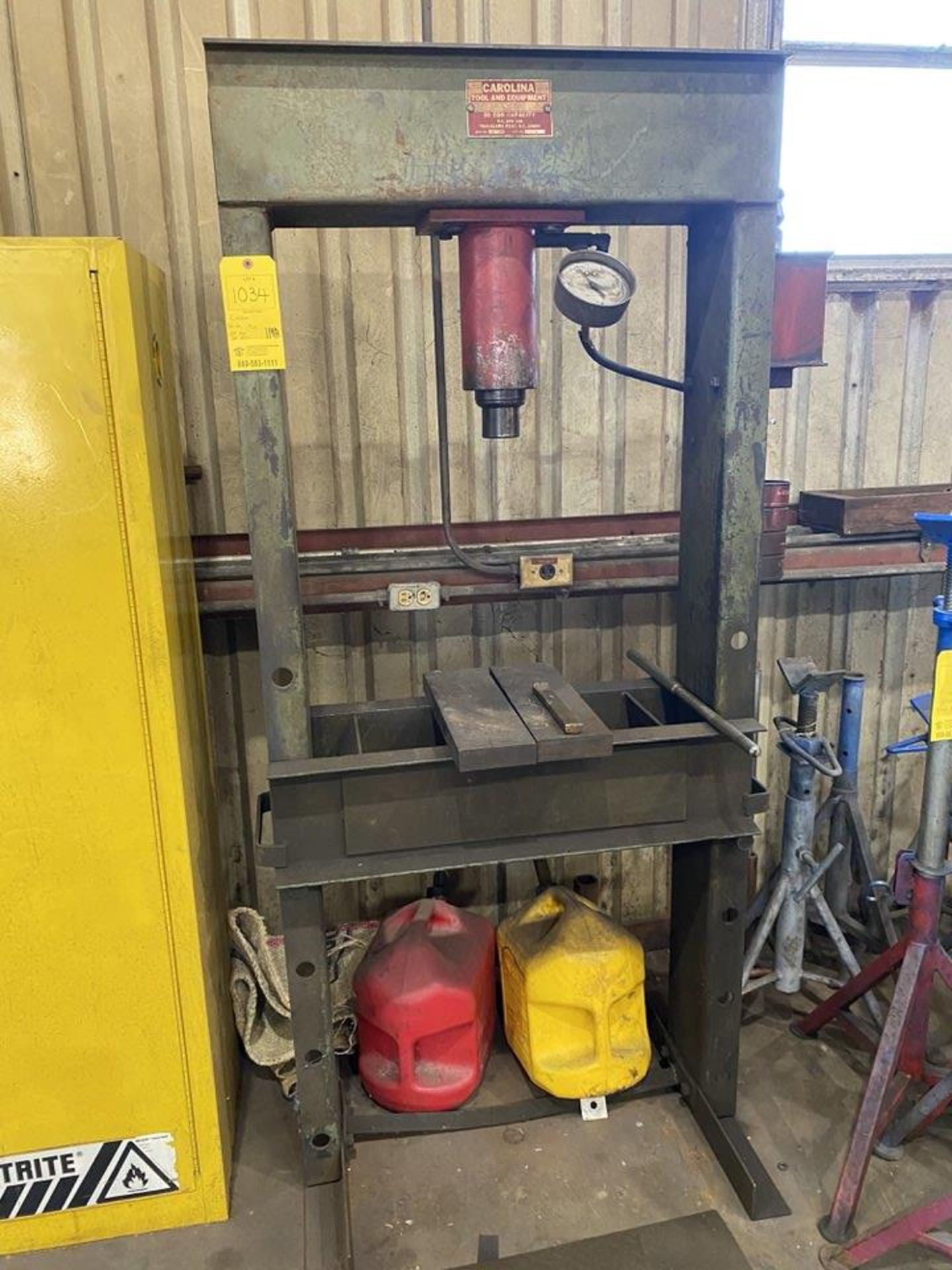 50 Ton Carolina Model CBP 1200 Hydraulic H-Frame Press