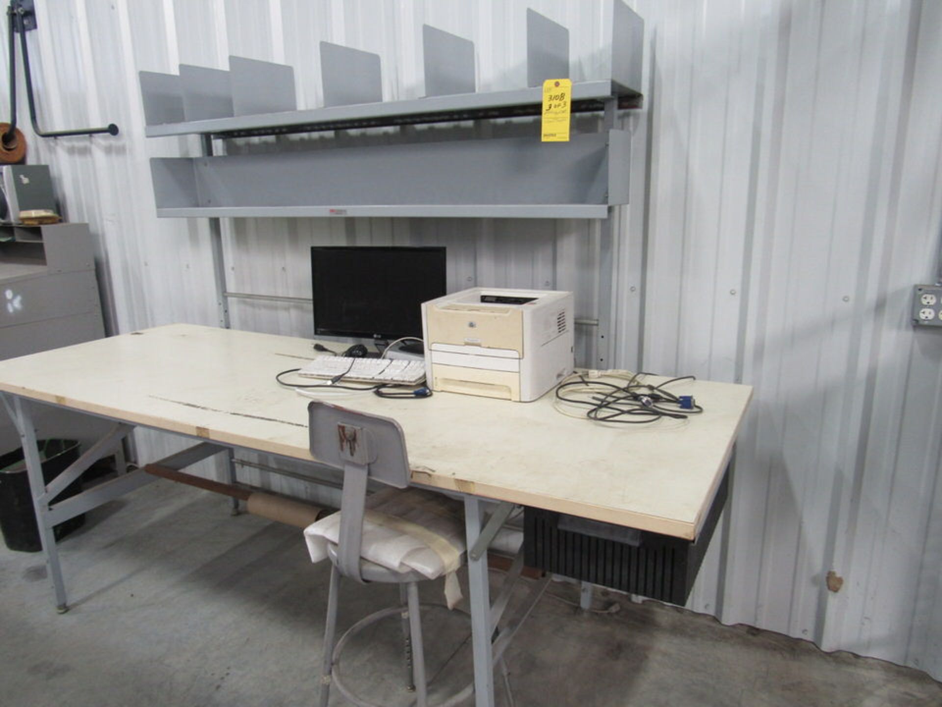 Shipping Dept: (1) work station, (2) tables with shipping supplies - Image 4 of 10