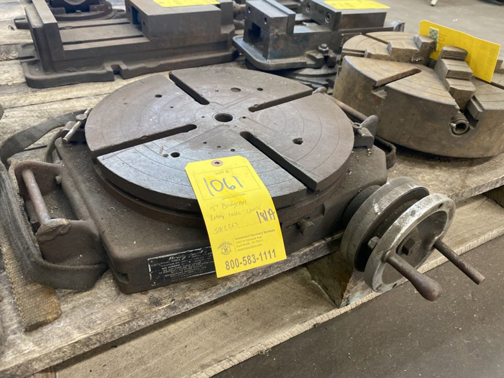 15" Bridgeport Rotary Table Chuck