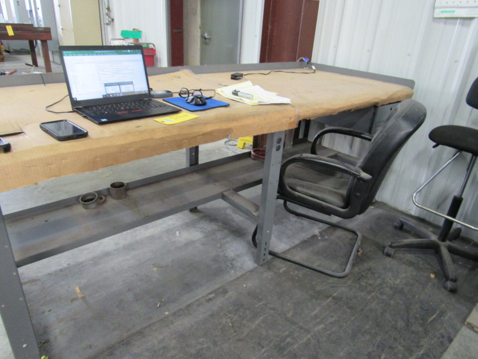 Shipping Dept: (1) work station, (2) tables with shipping supplies - Image 2 of 10