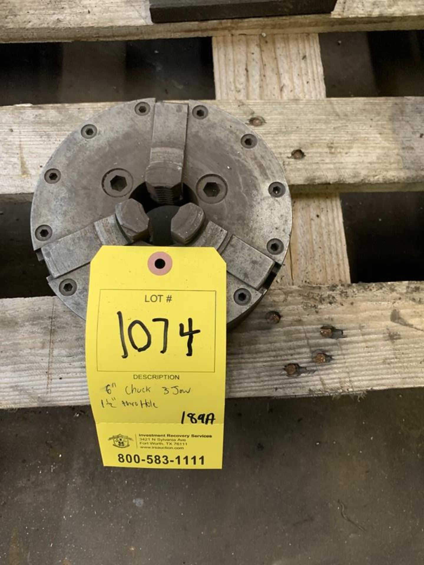 6" 3-jaw Chuck with 1.5" Bore