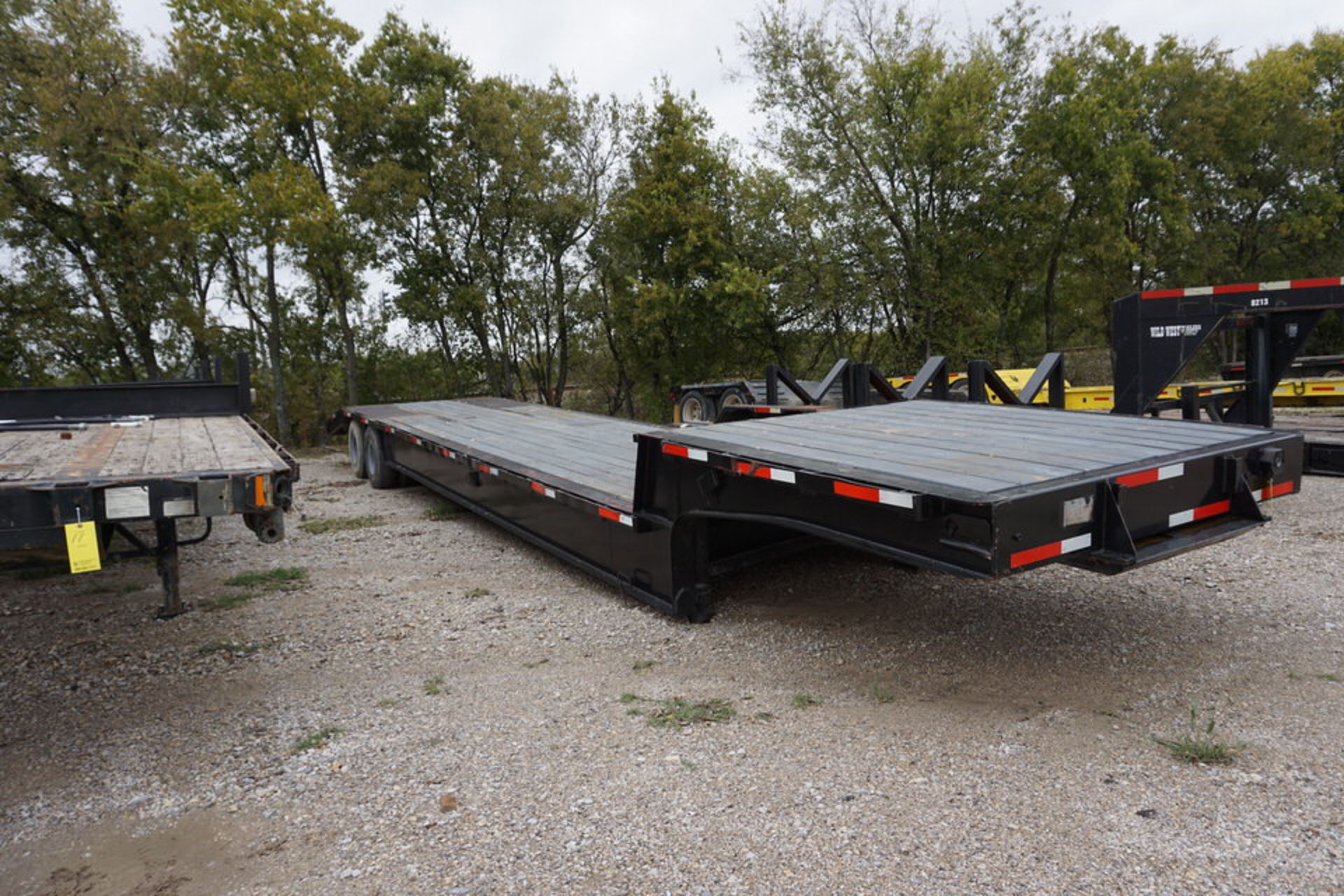 DOUBLE DROP TRAILER, TOP DECK: 8' X 8', BOTTOM: 32' X 8' (MUST BE REMOVED BY DECEMBER 22)