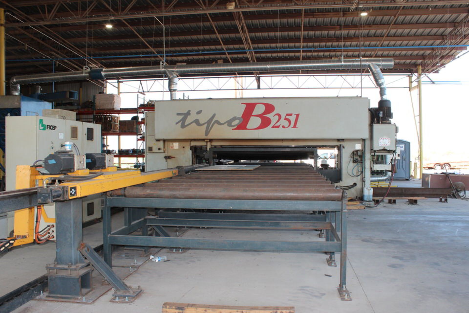 2005 FICEP TIPO B251 CNC PLATE PUNCHING, DRILLING & OXY-FUEL PROFILING LINE (LOCATION: ARIZONA)