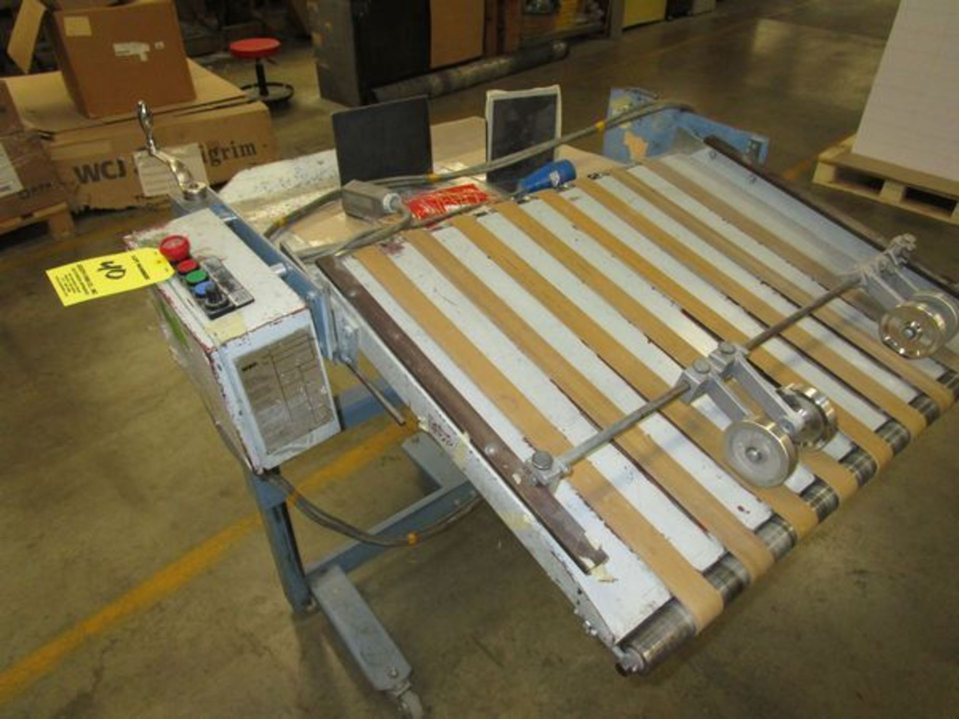 MBO B123-1-23/4 Continuous Fed 23" Folder, s/n T10/63, w/Segmented Rollers, HHS Glue Control for - Image 5 of 5