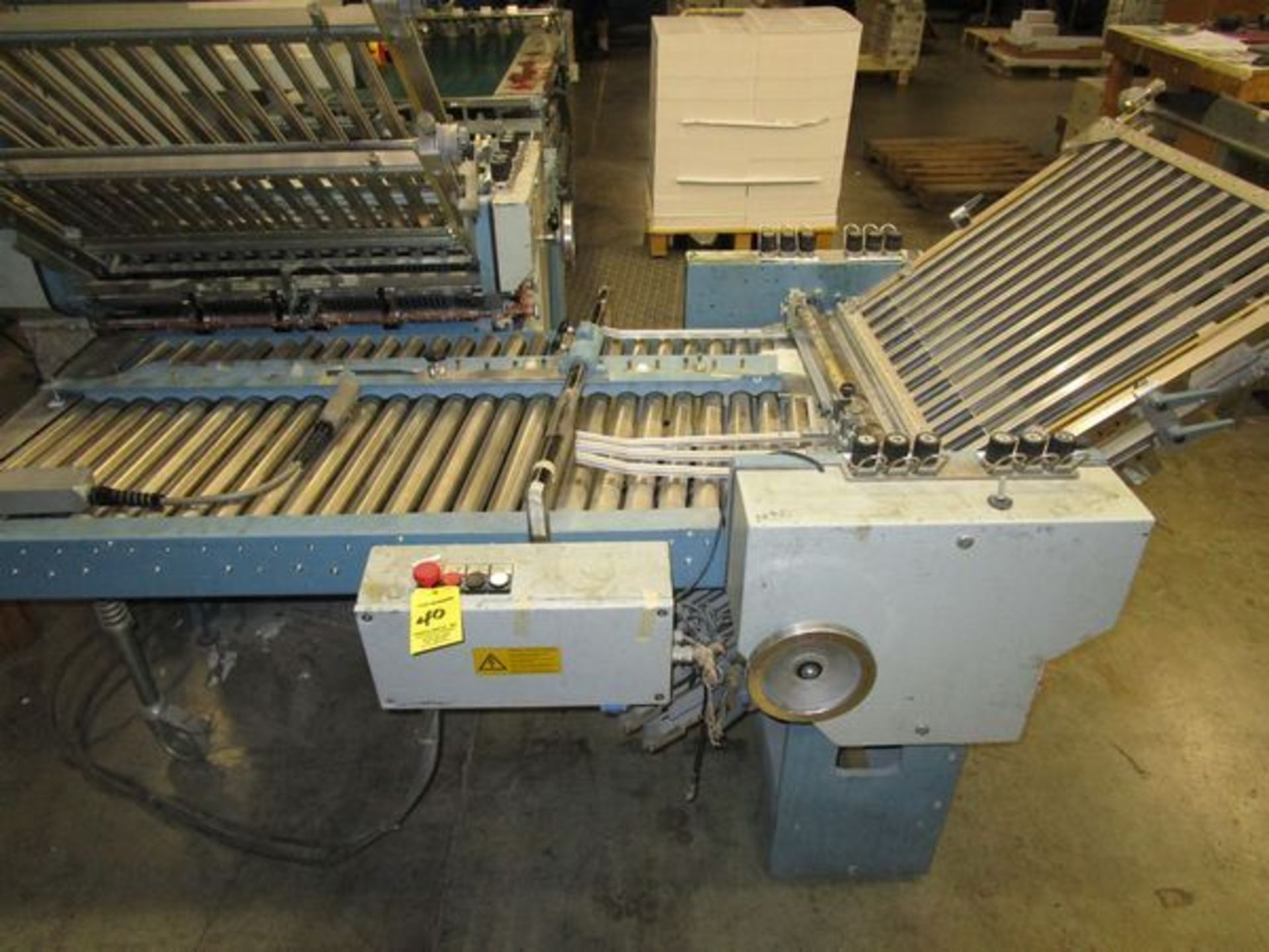 MBO B123-1-23/4 Continuous Fed 23" Folder, s/n T10/63, w/Segmented Rollers, HHS Glue Control for - Image 3 of 5