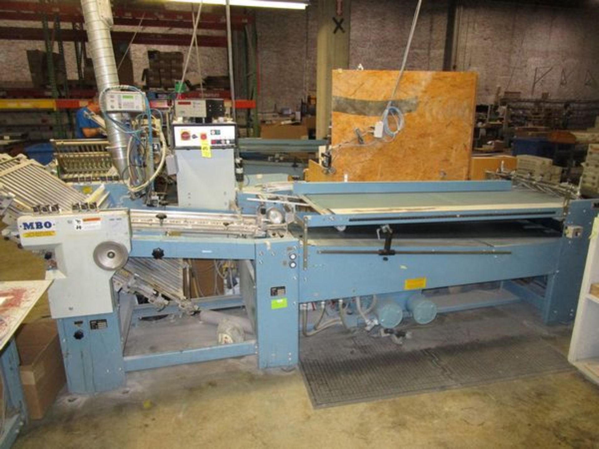 MBO B123-1-23/4 Continuous Fed 23" Folder, s/n T10/63, w/Segmented Rollers, HHS Glue Control for