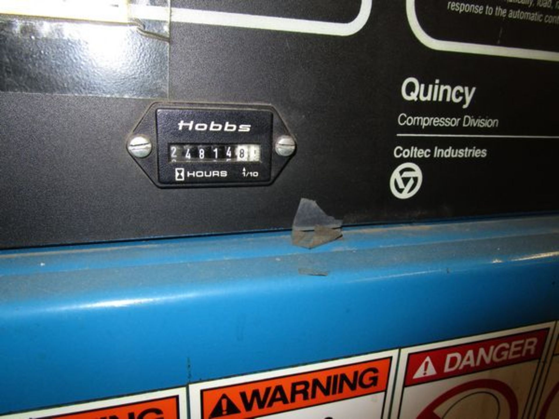 (1) Quincy QSI 50 HP Rotary Air Compressor, s/n 92892-MQSI245AA-ISA, 24,814 Hours - Image 2 of 2