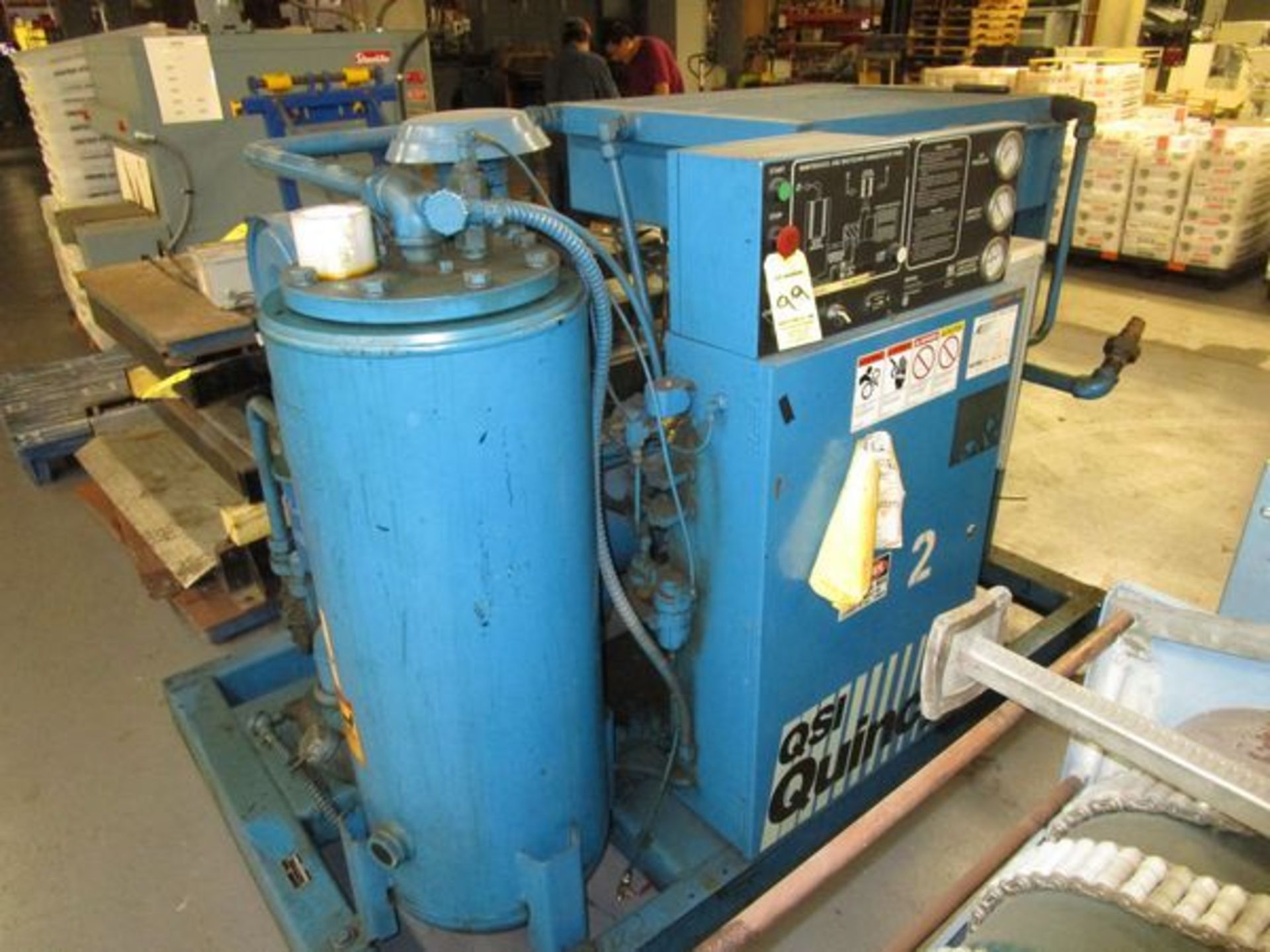 (1) Quincy QSI 50 HP Rotary Air Compressor, s/n 92892-MQSI245AA-ISA, 24,814 Hours