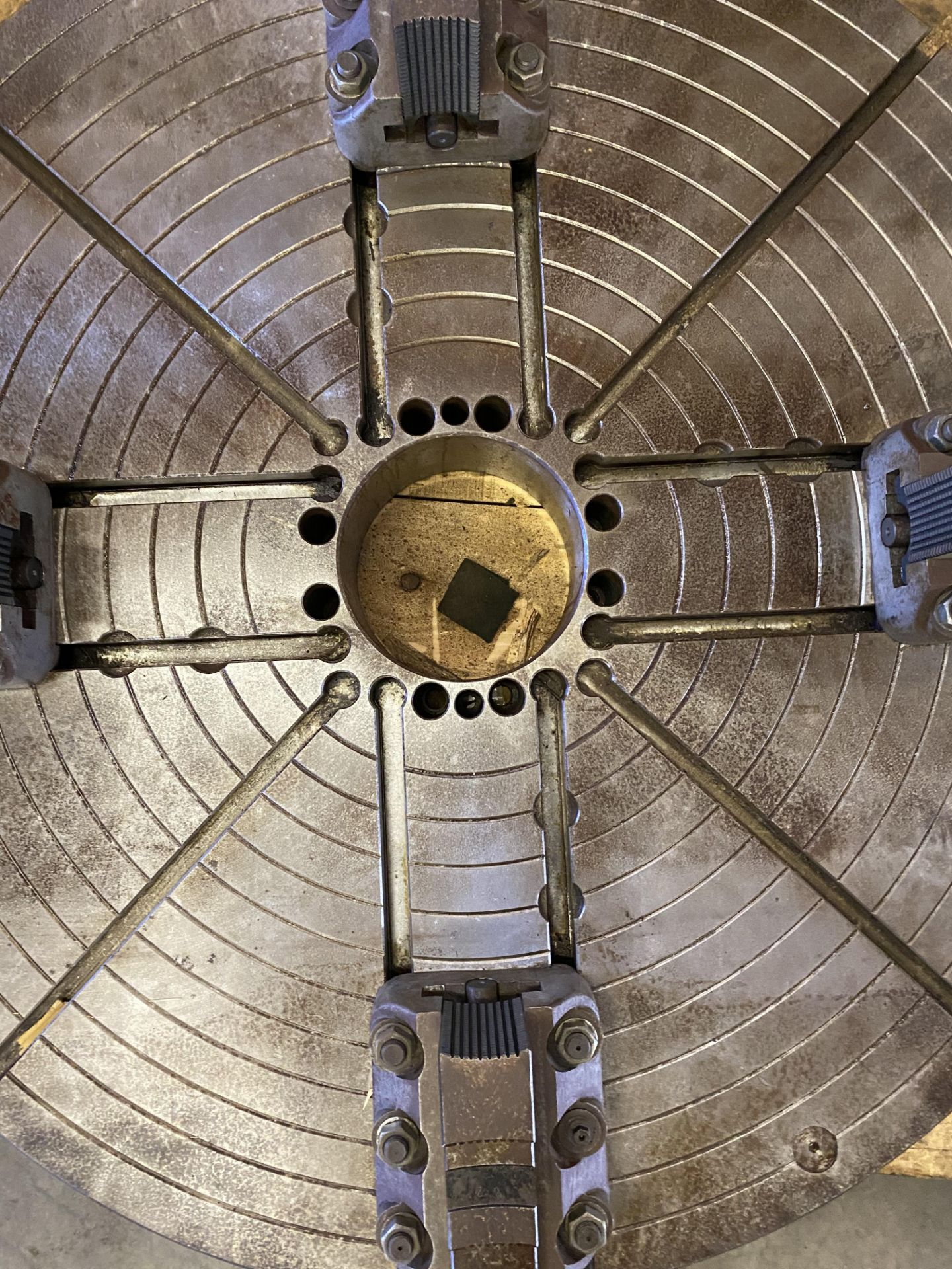 63" 4-Jaw Chuck, 10 3/4" Hole - Image 7 of 9