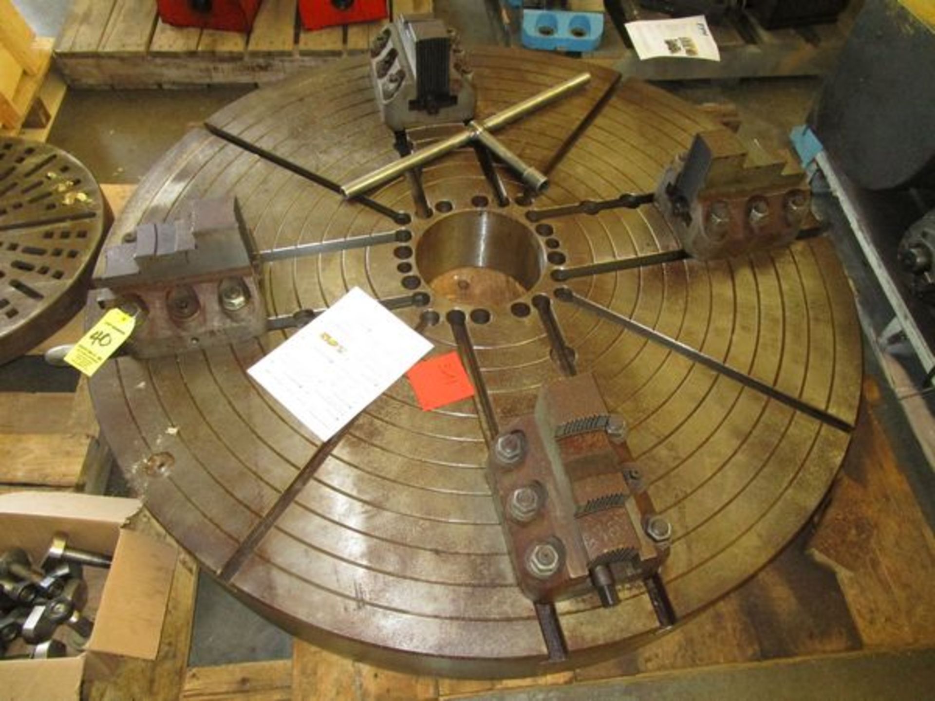 63" 4-Jaw Chuck, 10 3/4" Hole - Image 3 of 9