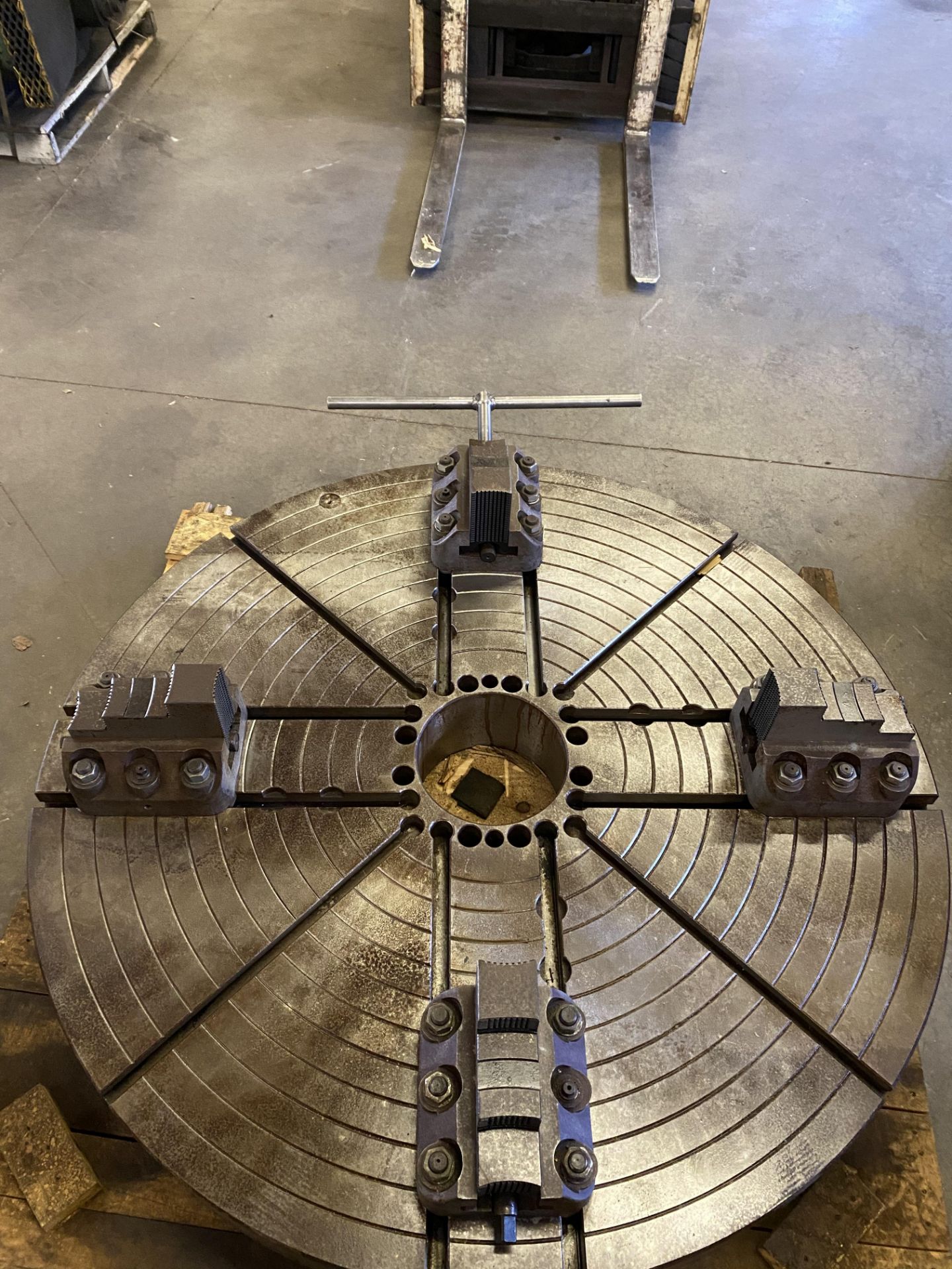 63" 4-Jaw Chuck, 10 3/4" Hole