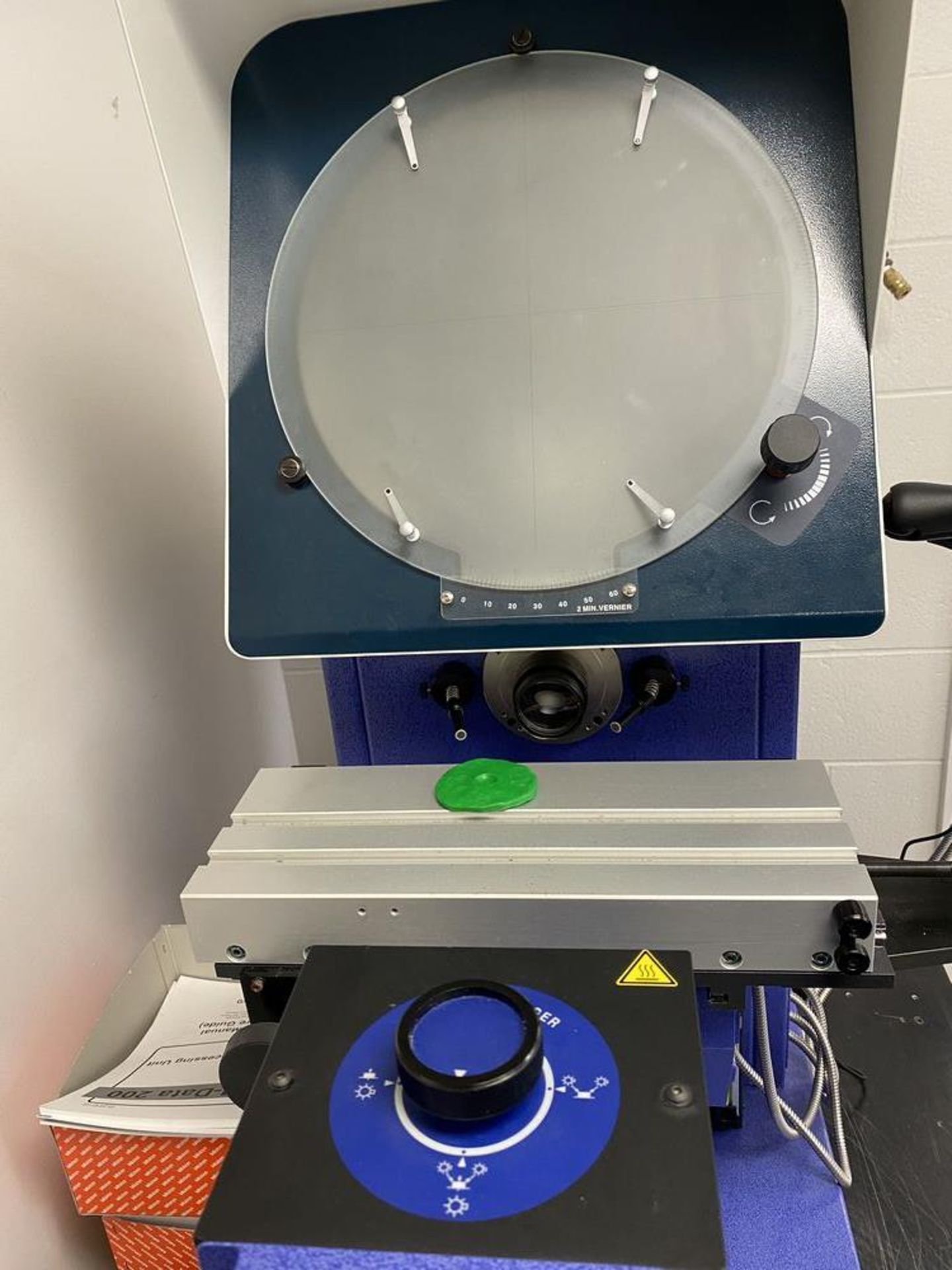 MITUTOYO PH-A14 Optical Comparator s/n 127401803, w/QM-Data 200 Controller & Steel Table Stand - Image 3 of 5