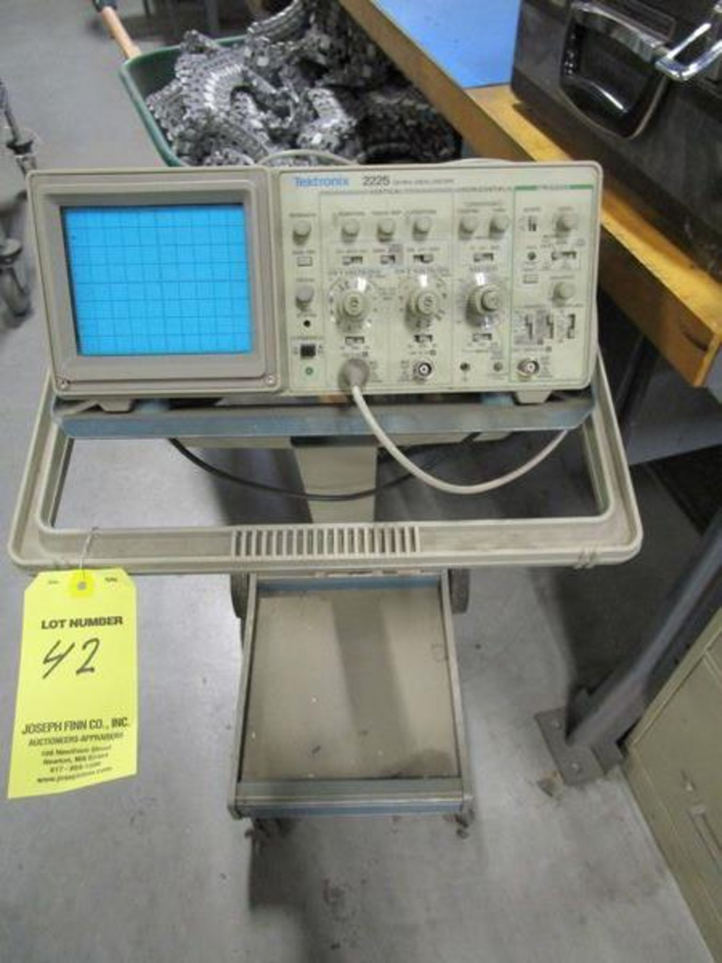 Tektronics 2225 Oscilloscope with Cart