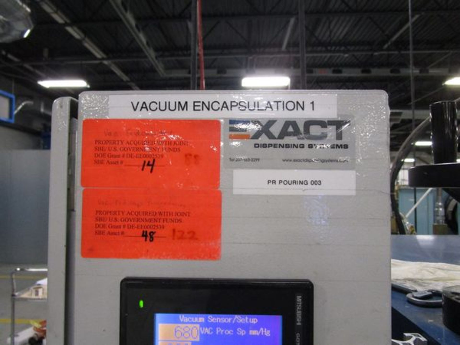 Exact Vacuum Encapsulation System, (2) Binks Pressure Pots, Pumps, Plexi Chamber - Image 3 of 10