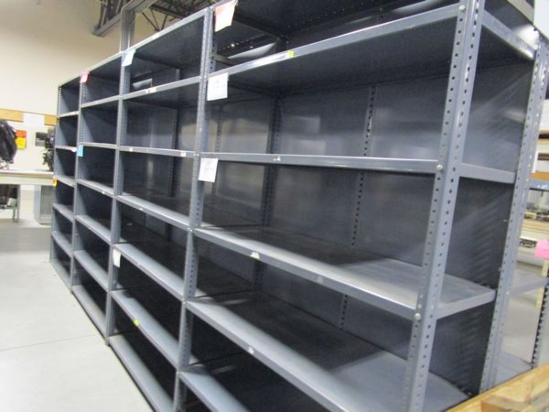 Lot (22) Sections Grey Steel Shelving - Image 2 of 2