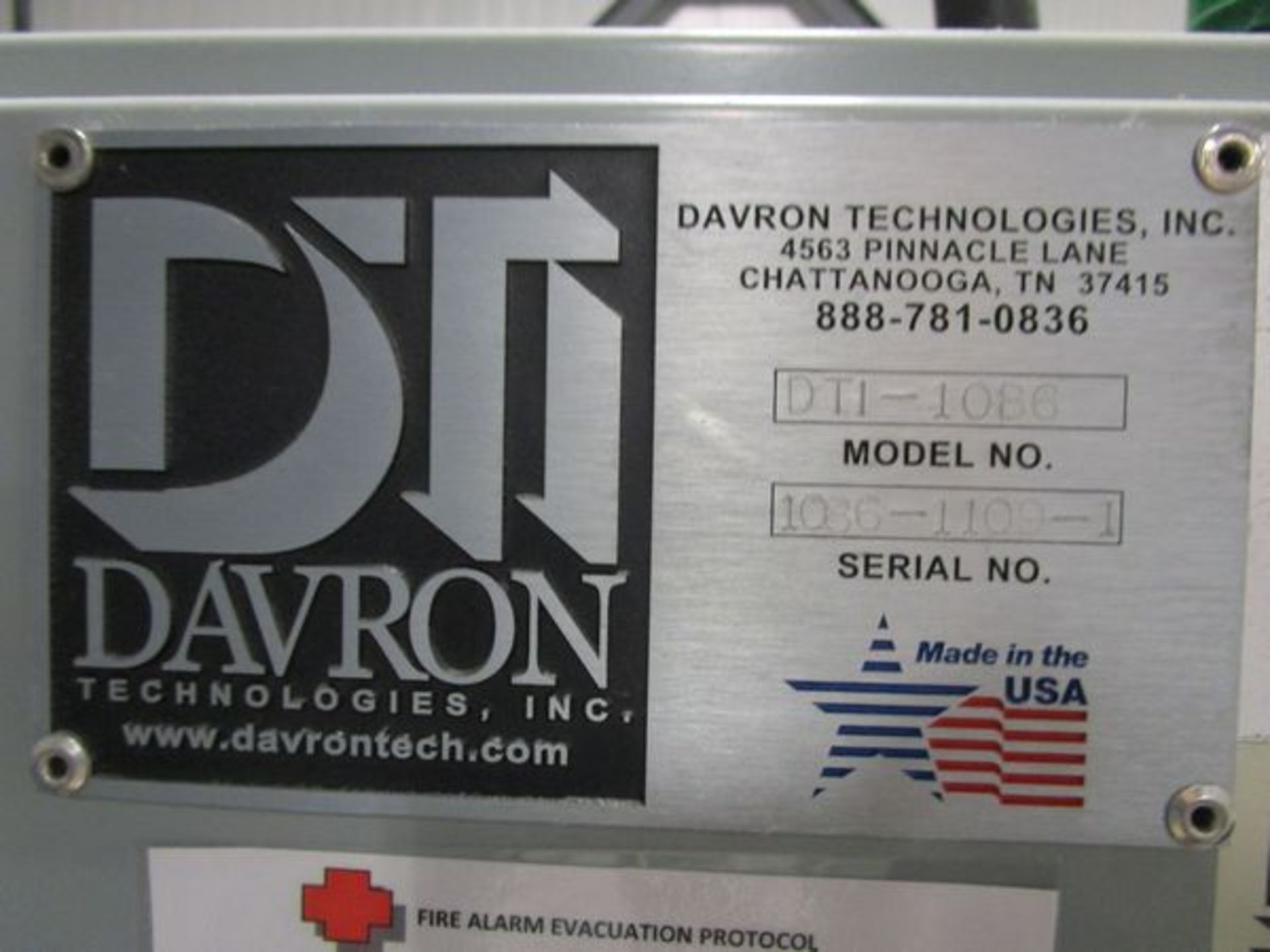 Davron DTI-1086 Electric Drive-In Oven s/n 1086-1109-1, 48" x 54", 300 Degrees F, 480V - Image 5 of 7