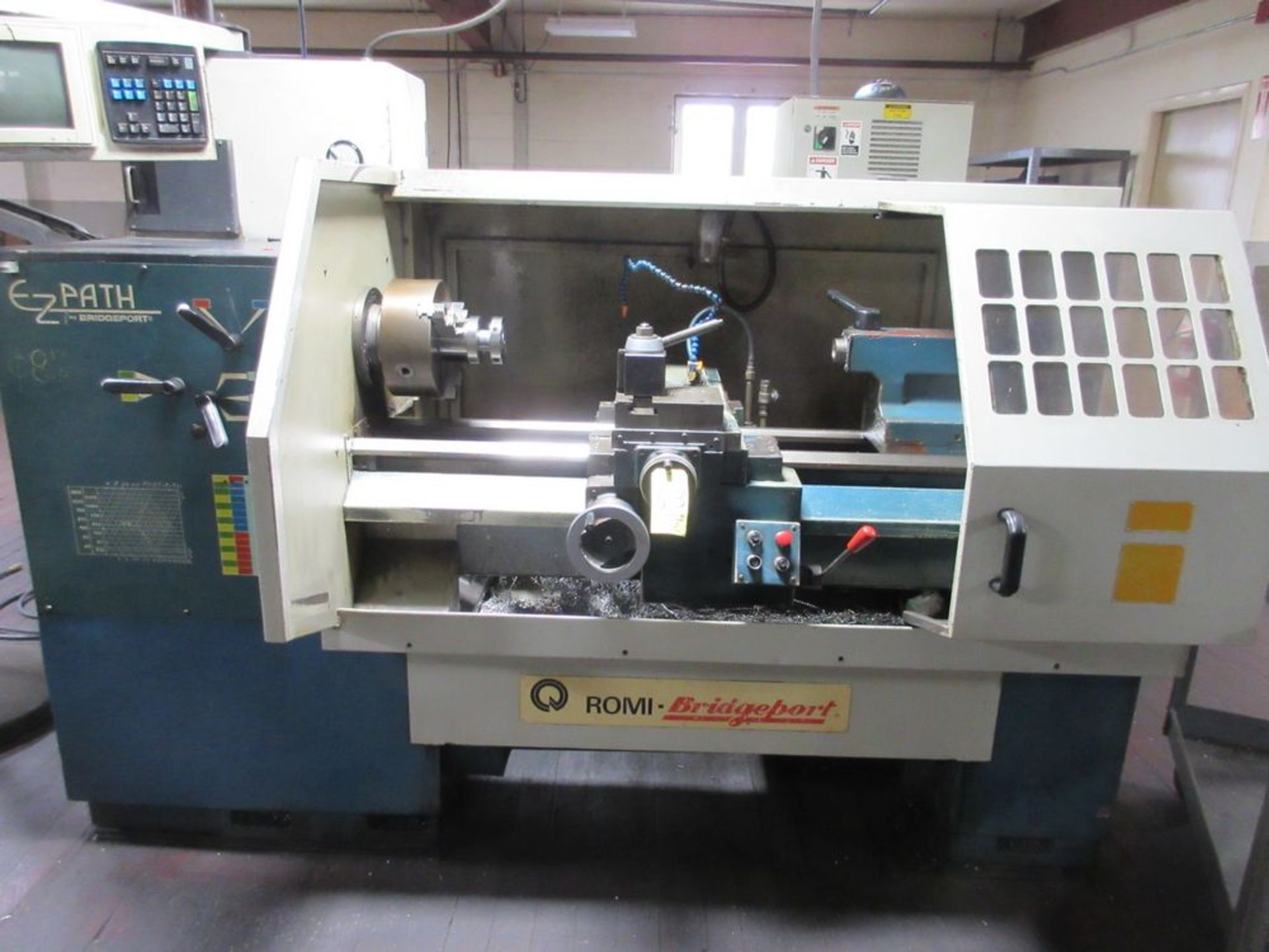 1994 Bridgeport EZ Path CNC Lathe S/N 077930-325, Bridgeport Control, Chuck, Tailstock, Quick Change