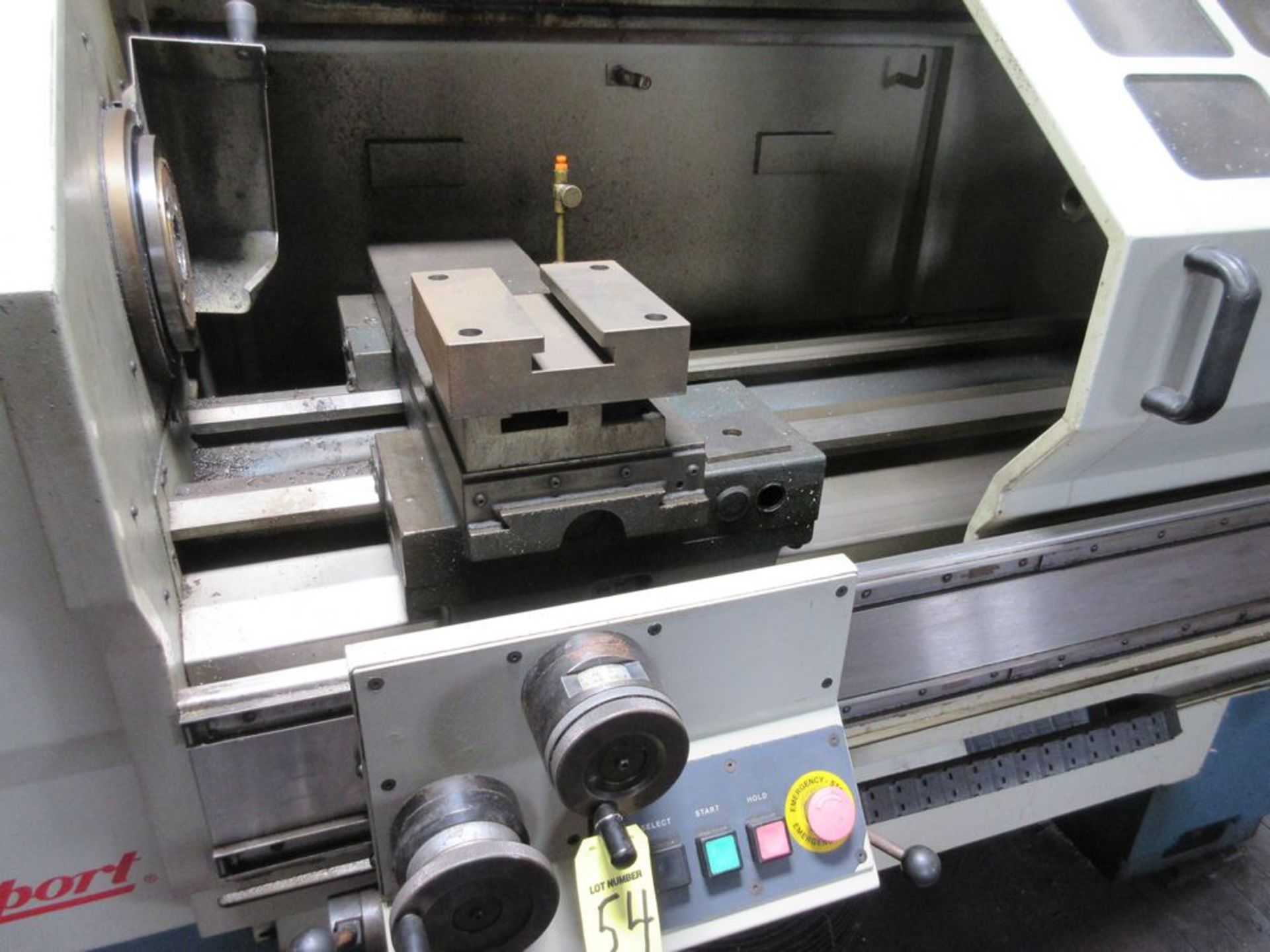 1998 Bridgeport EZ Path S CNC Lathe S/N 002-083347-363, EZ Path Control, Tailstock - Image 3 of 4