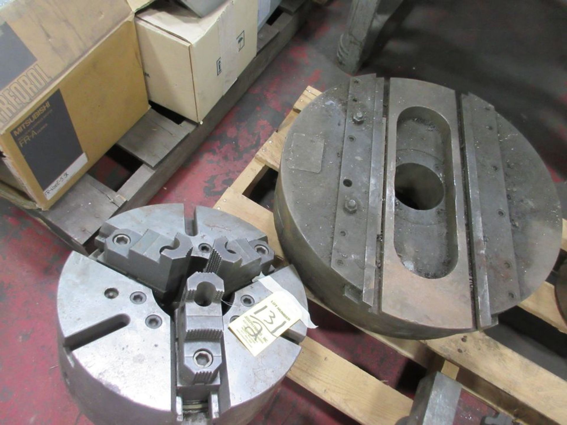 LOT (1) 15" 3-Jaw Chuck, (1) 24" Chuck