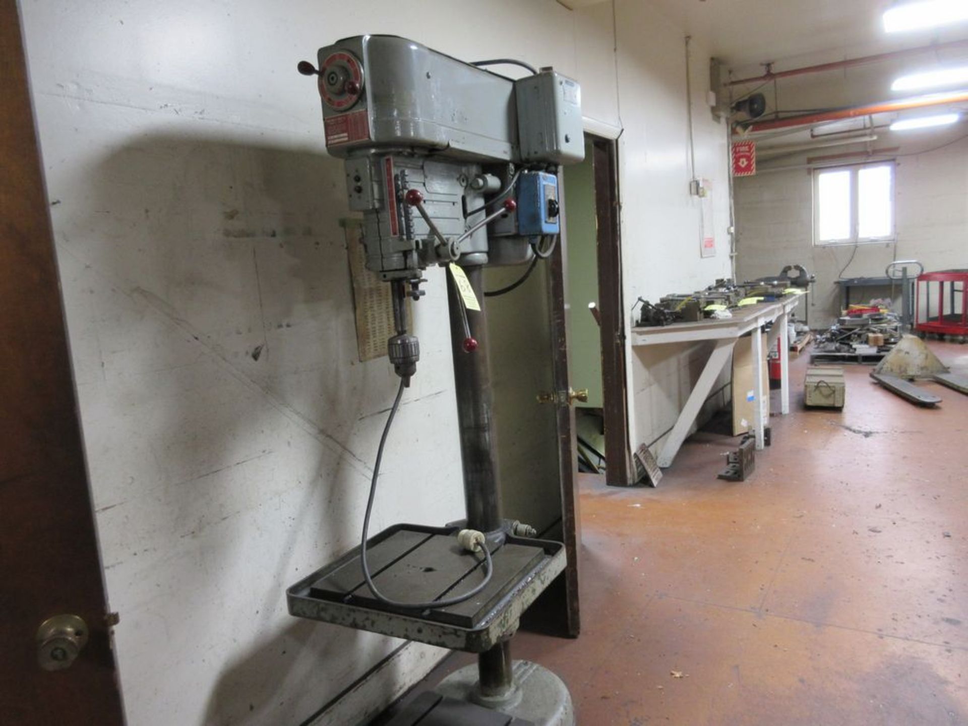 Powermatic #1200 20" Single Spindle Drill Press, 23" x 37" T Slotted Table, 1HP/208/220/440 Motor,