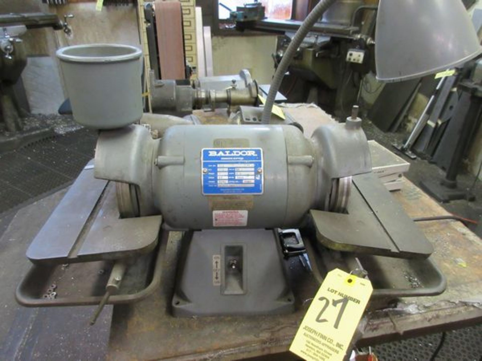 Baldor .5 HP, D.E. Bench Grinder