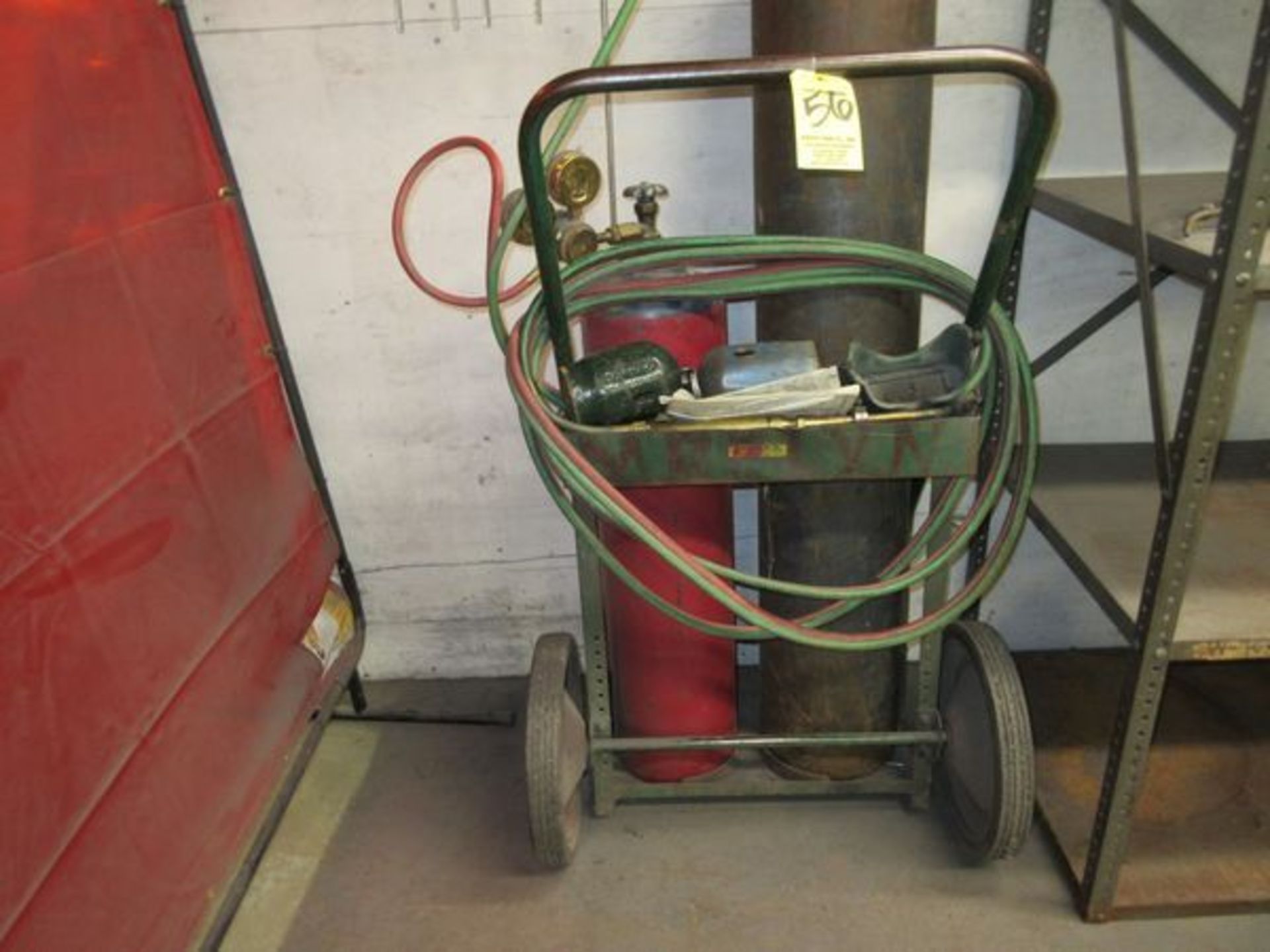 Oxy-Acet Cart w/ Hose & Gages (No Tanks)