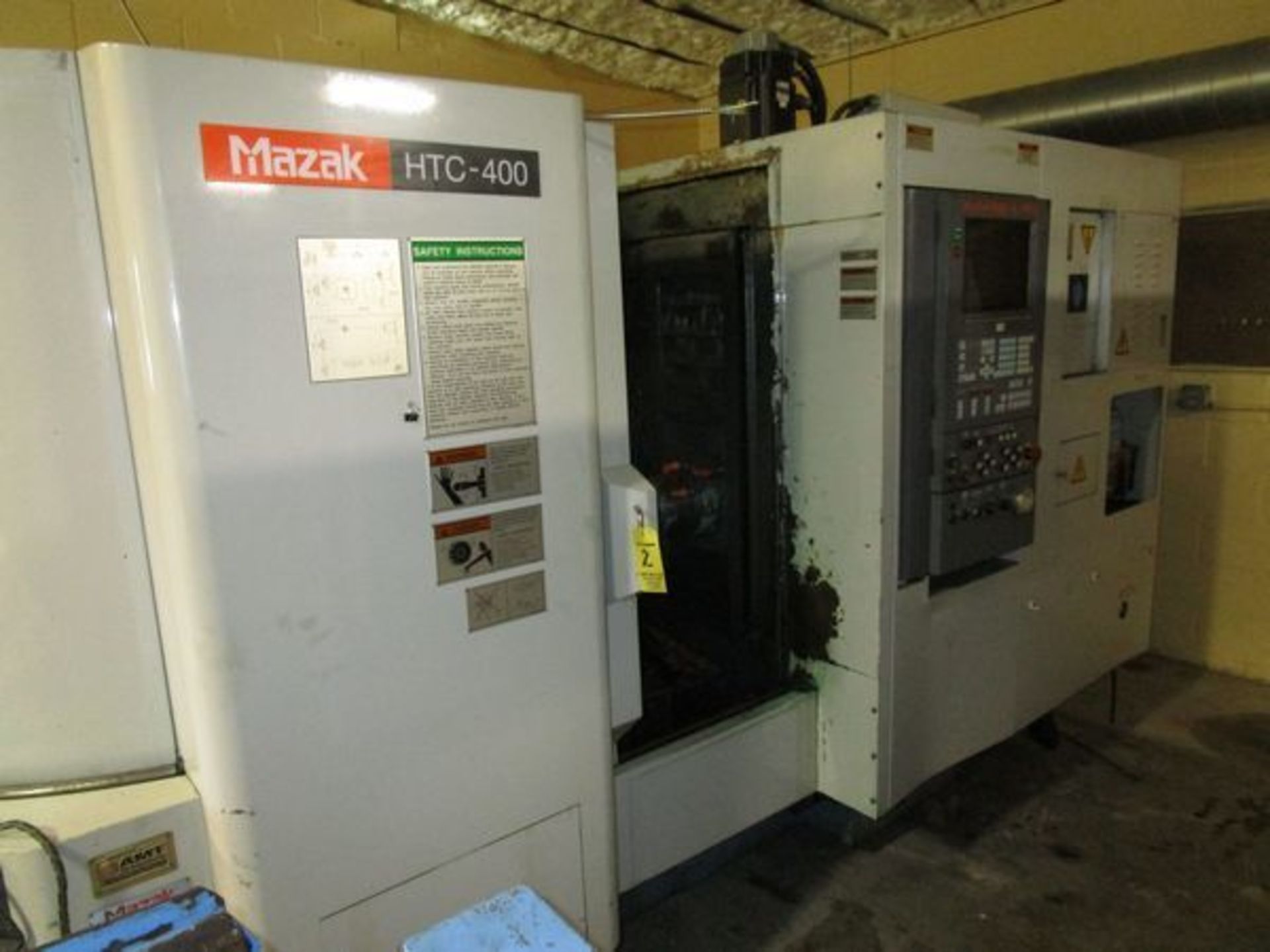 1997 Mazak HTC-400 CNC Horiz. Machining Center, s/n 127353, 15.7" x 15.7" Dual Pallets, 22" x 20" - Image 3 of 9