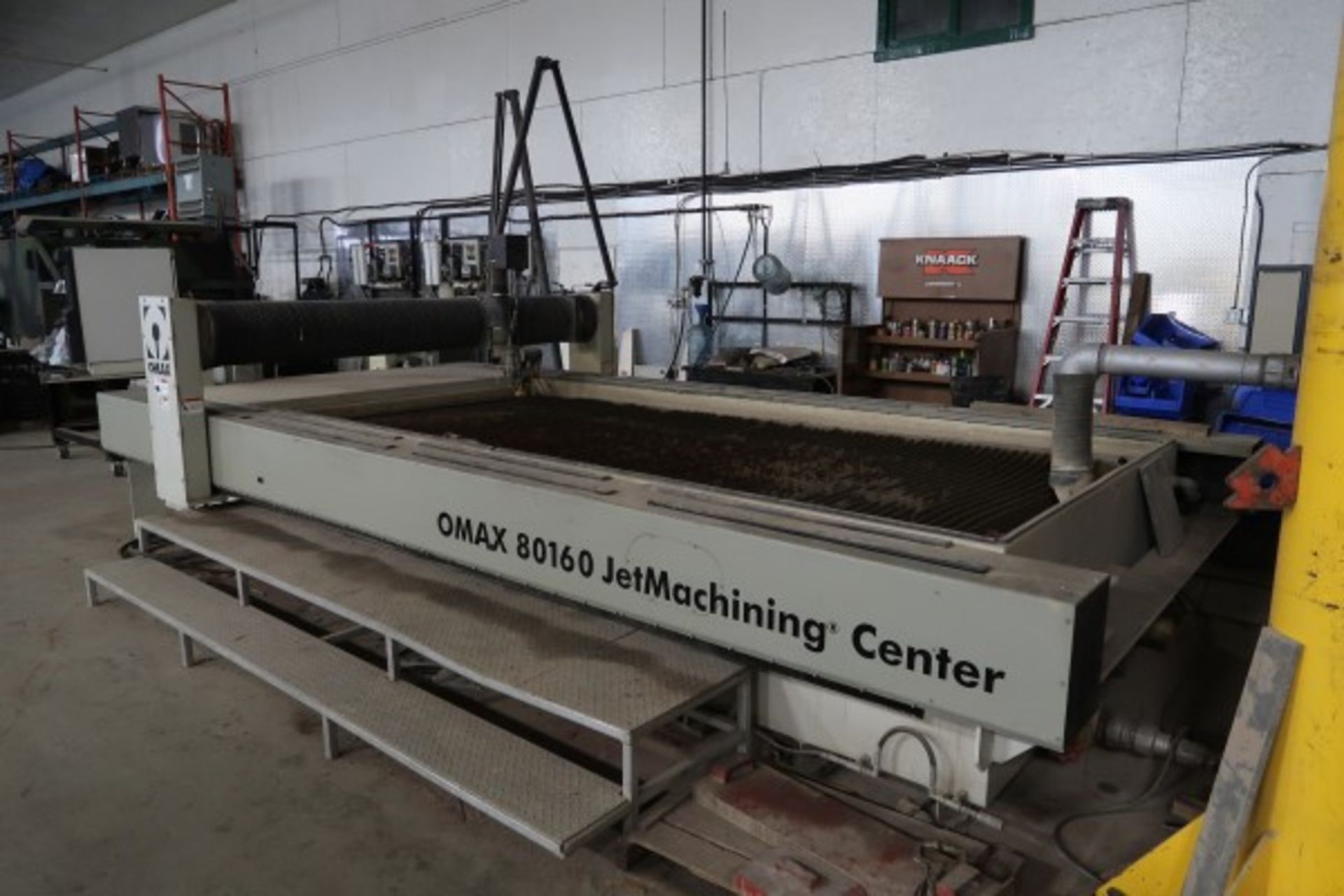 2008 OMAX WATER JET CUTTING TABLE, MODEL 80160, S/N E511753, 80” X 160” CUTTING SURFACE,