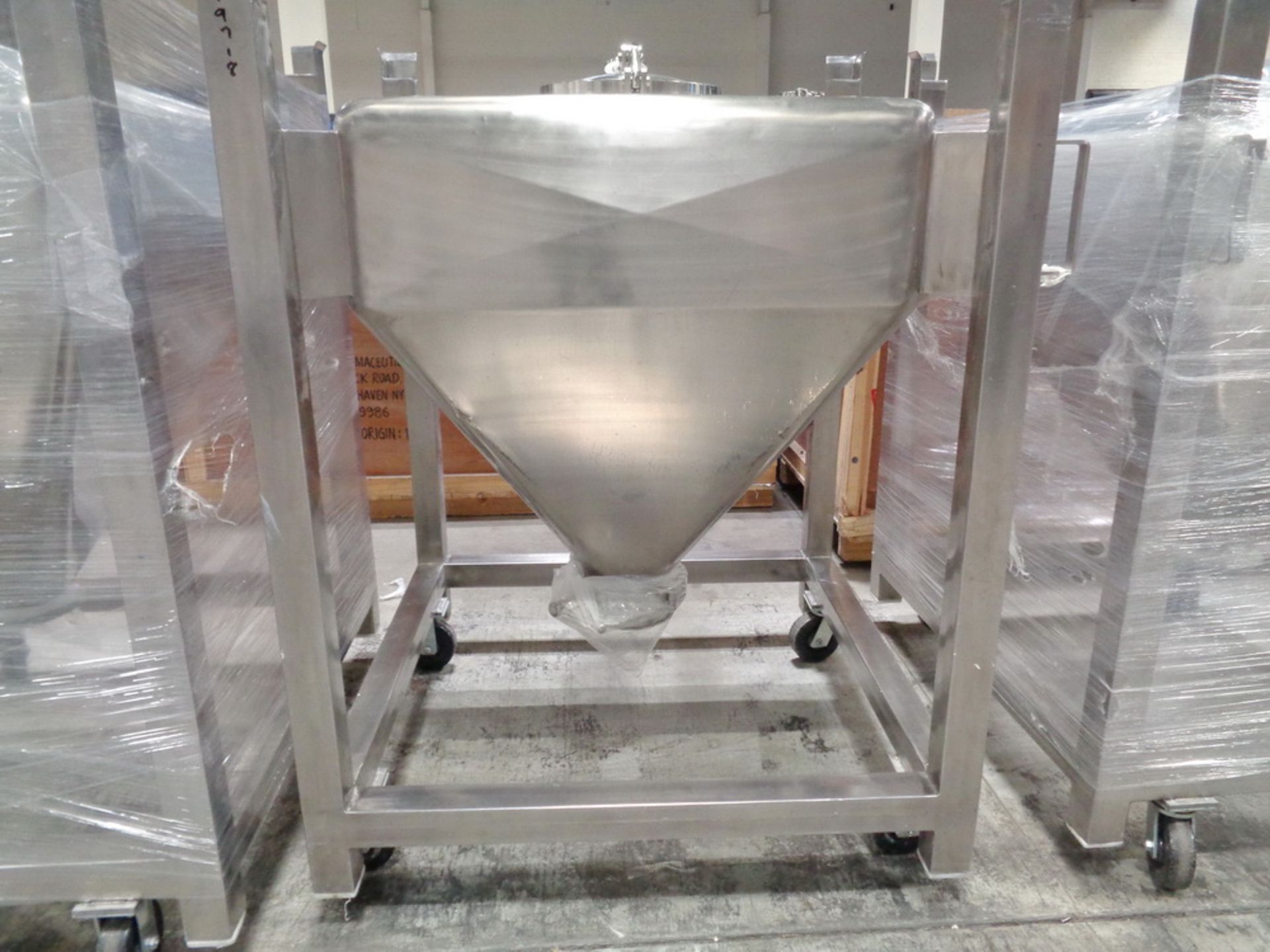 SS Powder Tote, 500 Liters, no valve and no casters