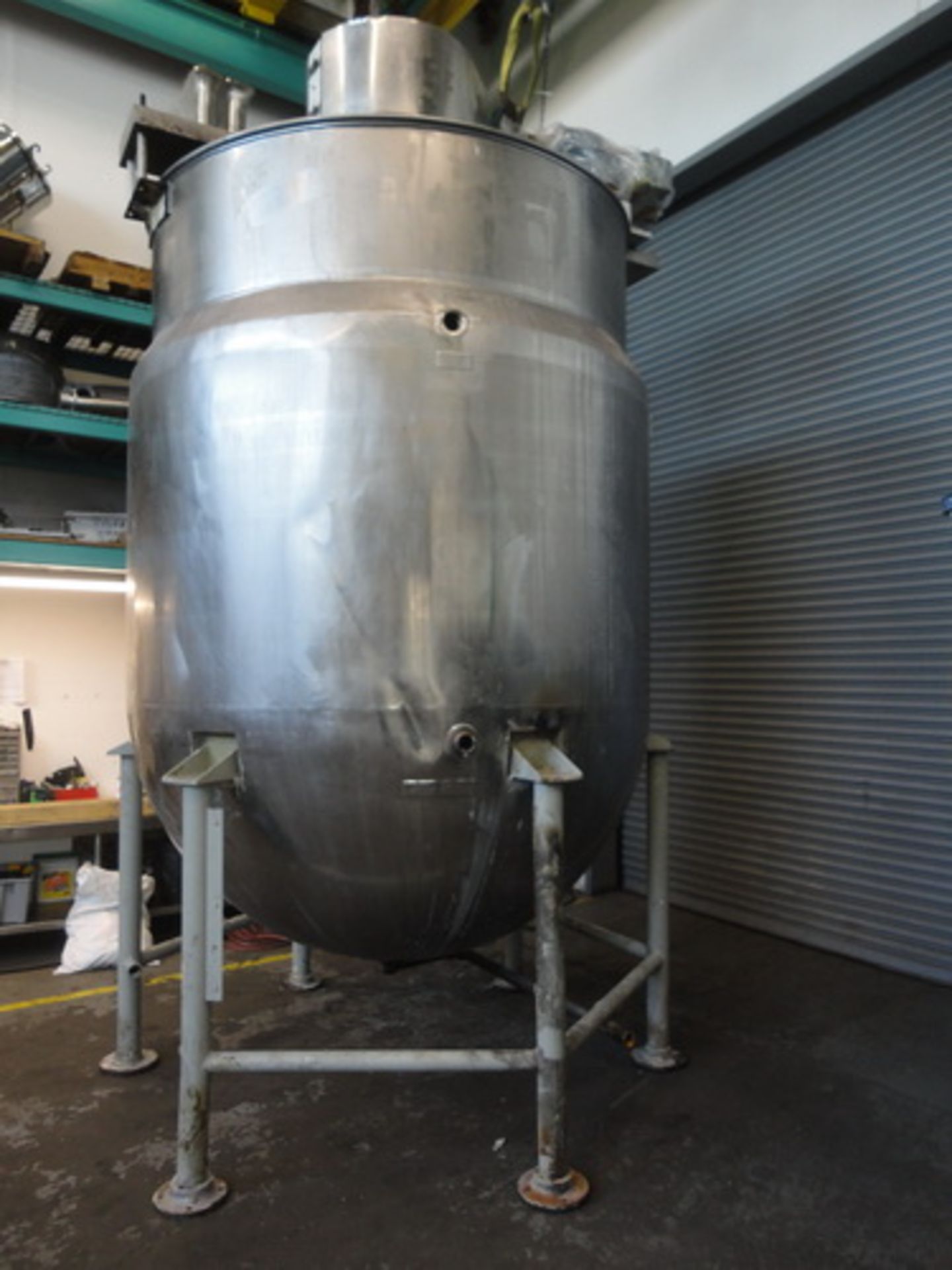 Lee 1,500 Gallon SS Hemispherical Double Motion Scraper Jacketed Kettle - Image 7 of 8