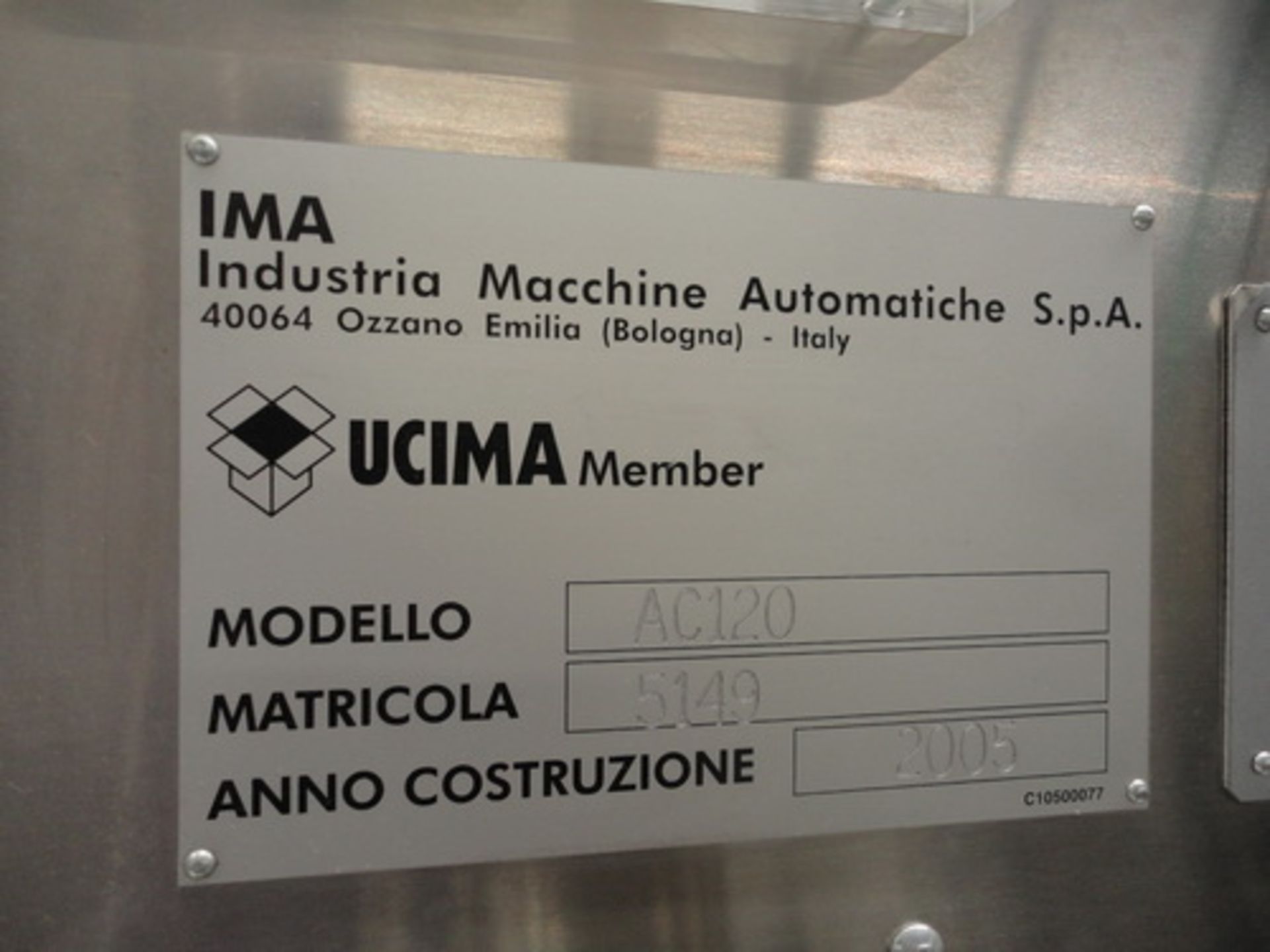 IMA/BFB Carton Overwrapping Machine, Model AC120, S/N 5149 - Image 3 of 9