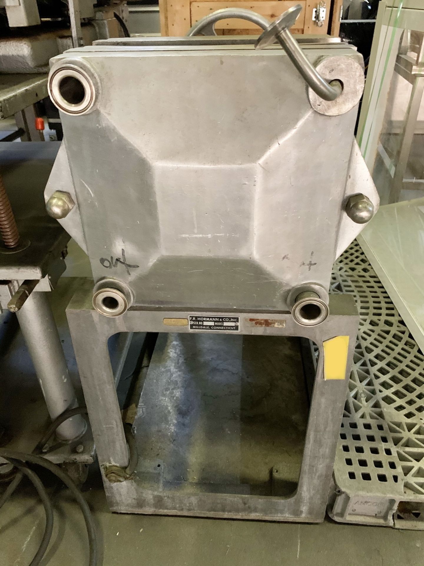 Hormann Stainless Steel Plate and Frame Filter Press, 12" square - Image 2 of 3