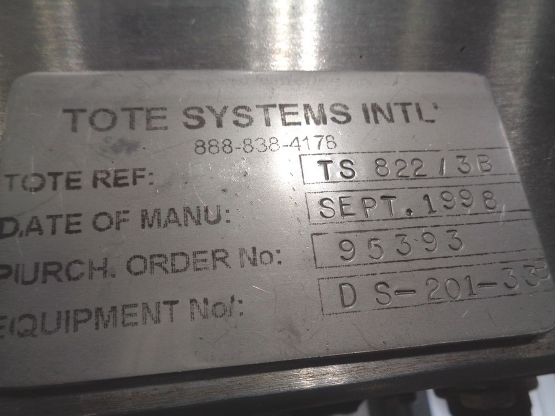 Tote Systems Stainless Steel Tote Docking and Discharge Station - Image 3 of 9