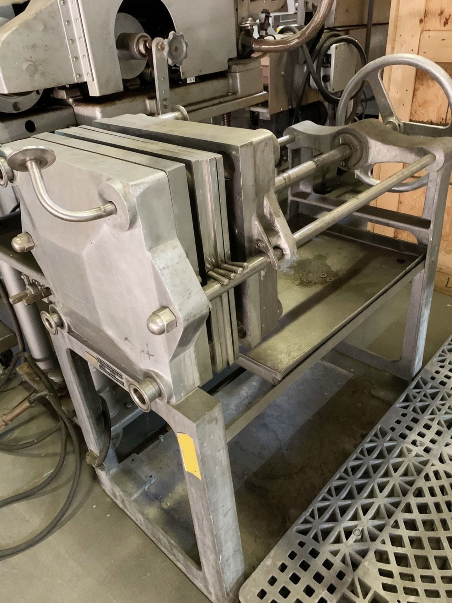 Hormann Stainless Steel Plate and Frame Filter Press, 12" square