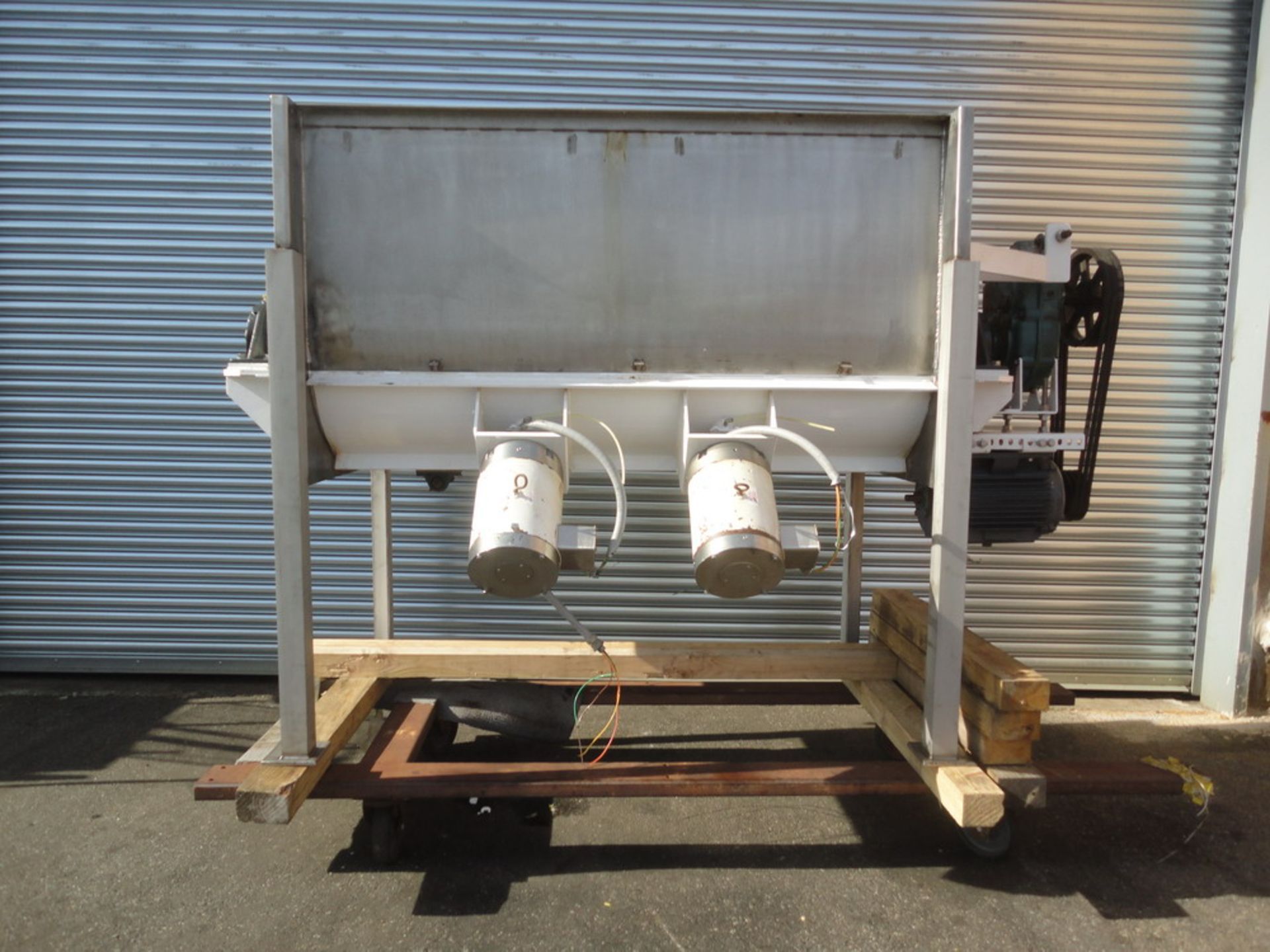 Marion 35 cubic foot (working capacity) Sanitary SS Paddle Blender, with two (2) high speed choppers - Image 2 of 16