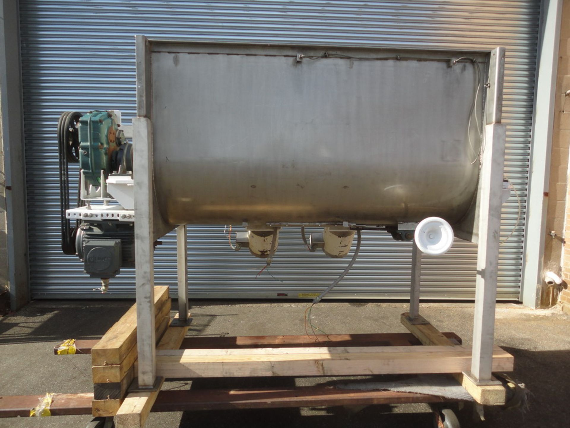 Marion 35 cubic foot (working capacity) Sanitary SS Paddle Blender, with two (2) high speed choppers