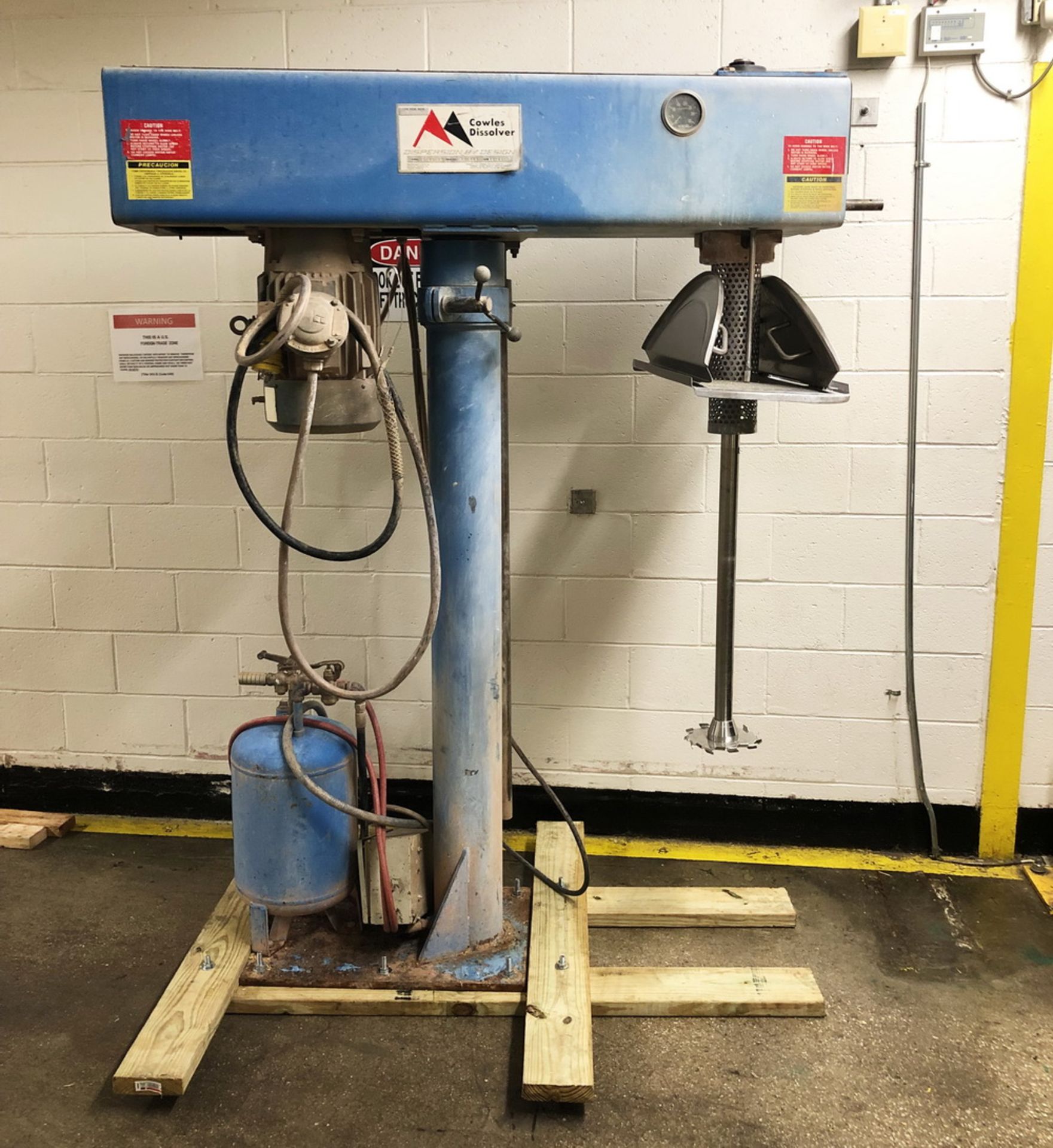 Cowles 10HP Single Shaft High Speed Disperser, Model W-24-2X, S/N LA429