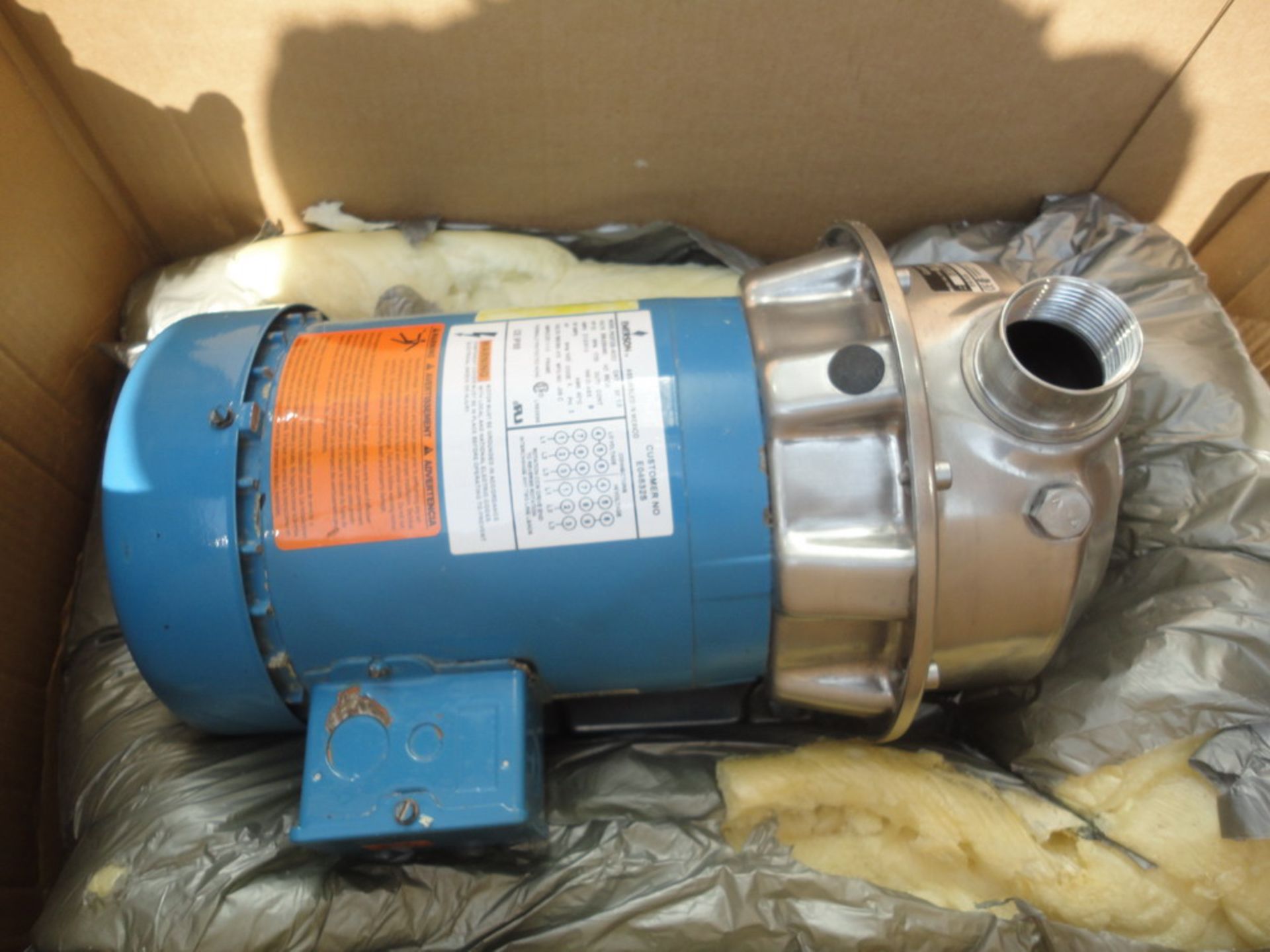 Unused Goulds 1/2 HP Centrifugal Pump, Model 2ST2C5C4. SS,unused in Box - Image 2 of 5