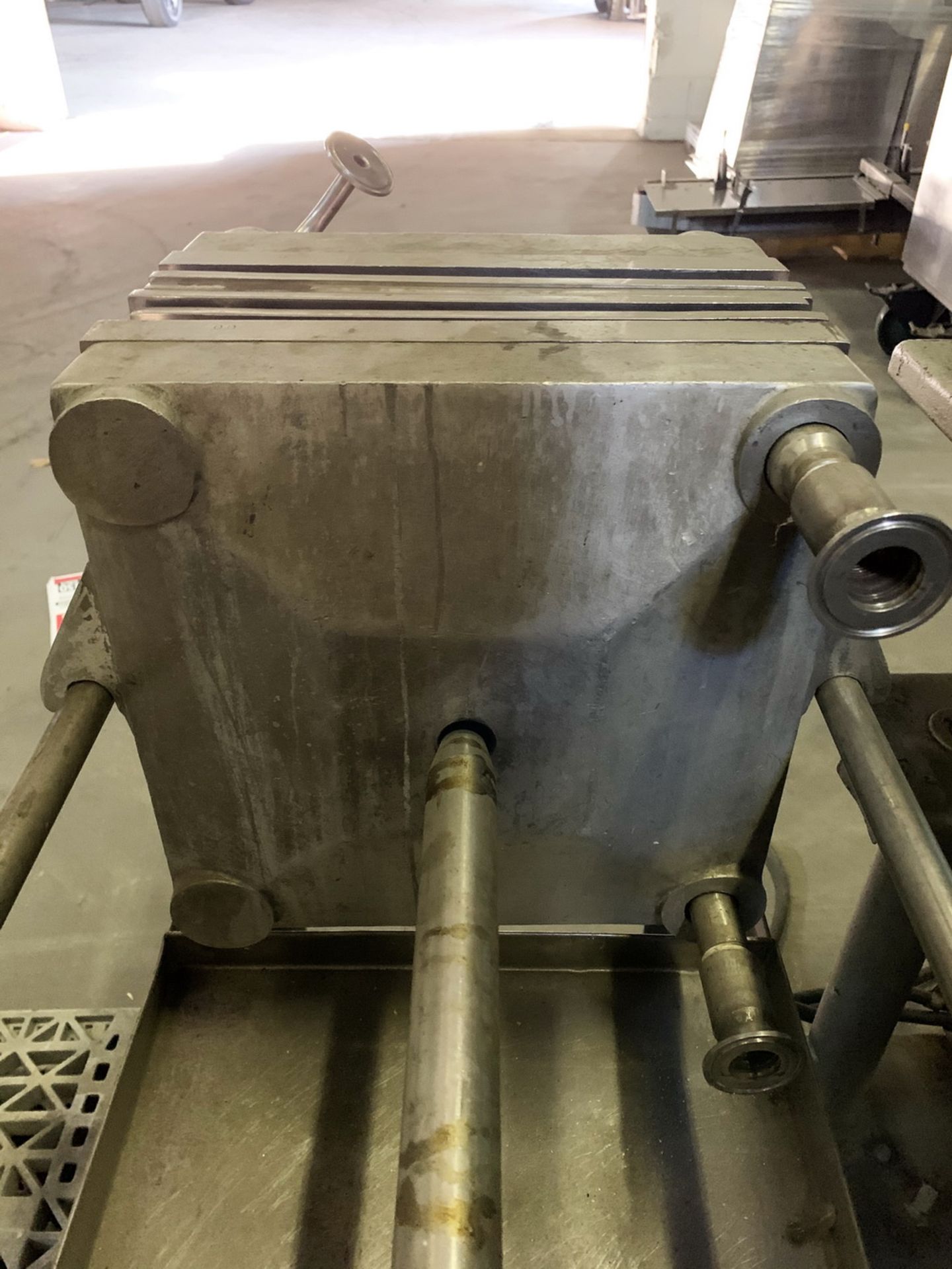 Hormann Stainless Steel Plate and Frame Filter Press, 12" square - Image 3 of 3