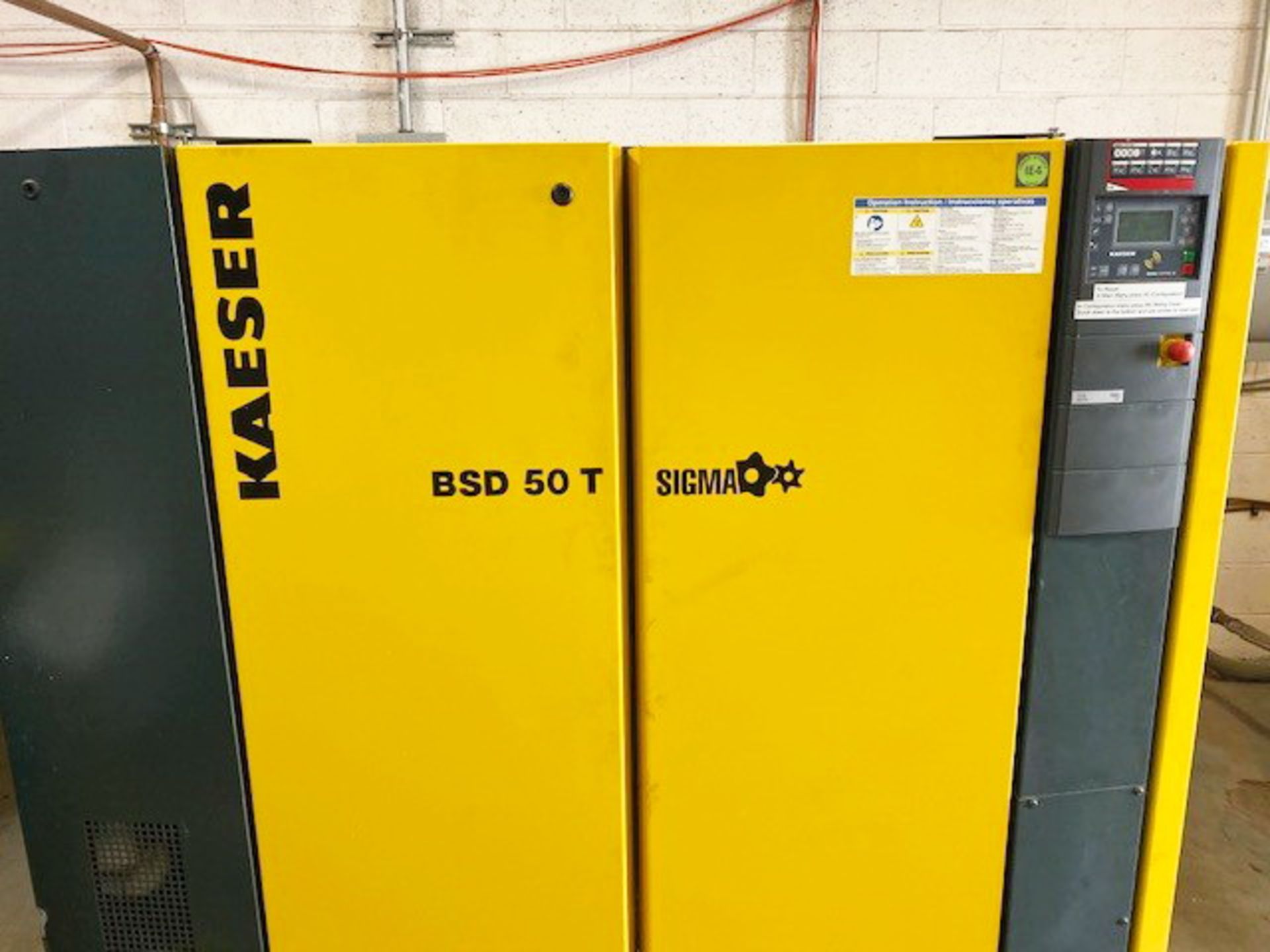 Kaeser 50HP Rotary Screw Compressor, Model SD50T, S/N 1176, new 2015 - Image 6 of 7