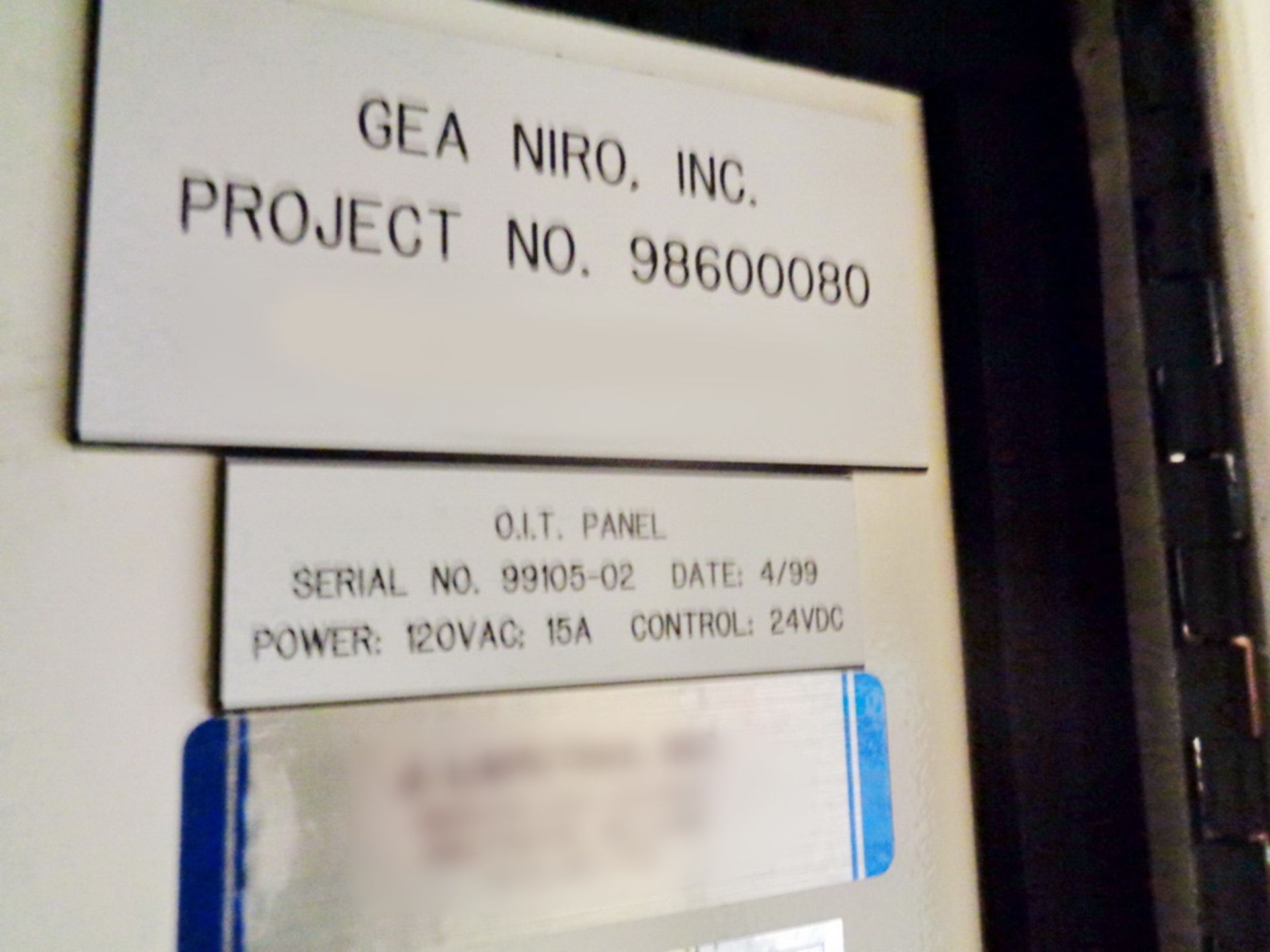 Niro/GEA Fluid Bed Dryer, Model MP-6, Project # 98600080 - Image 15 of 37