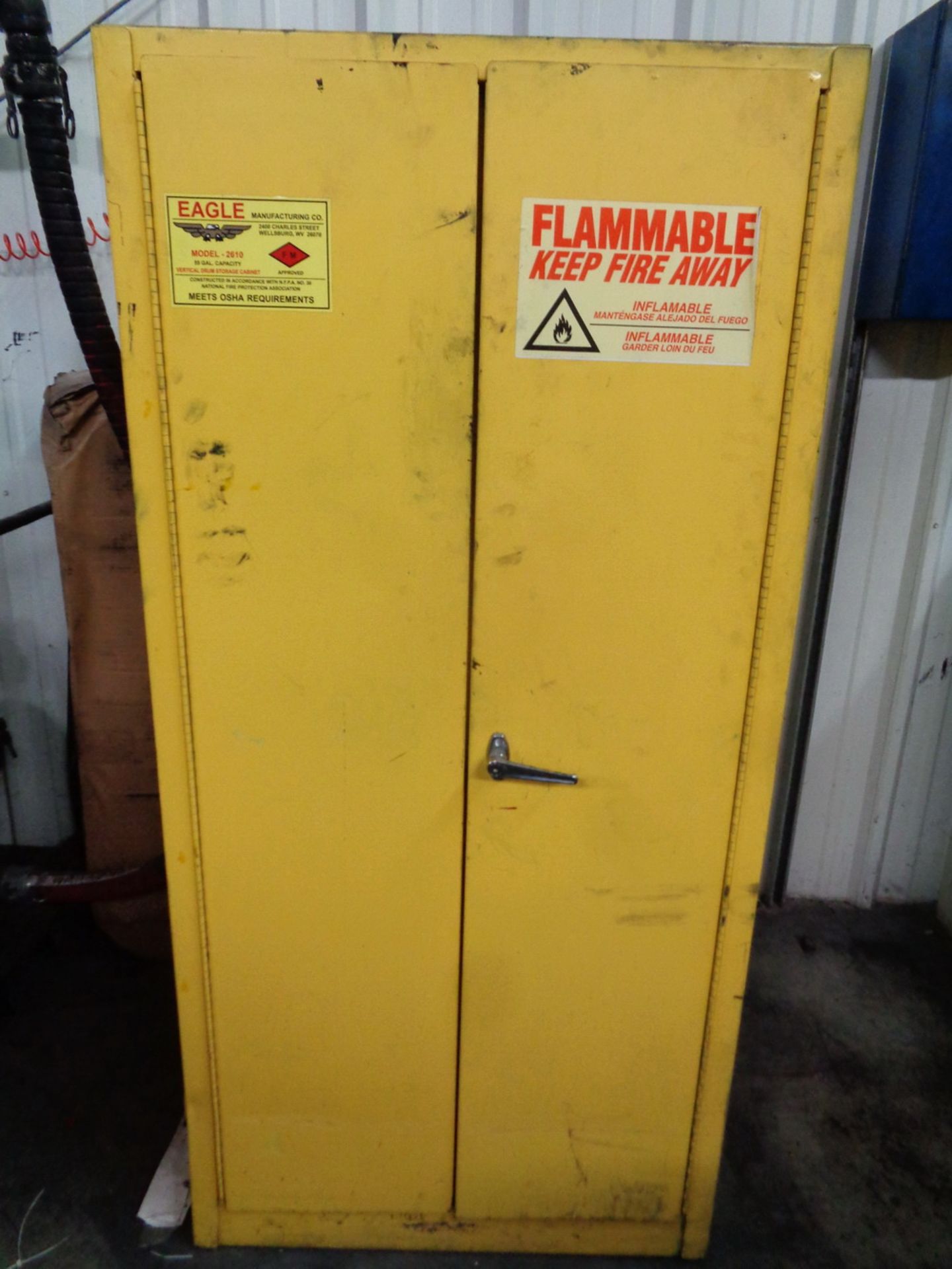 Eagle 2 Door Flammable Cabinet, 55 gallon capacity