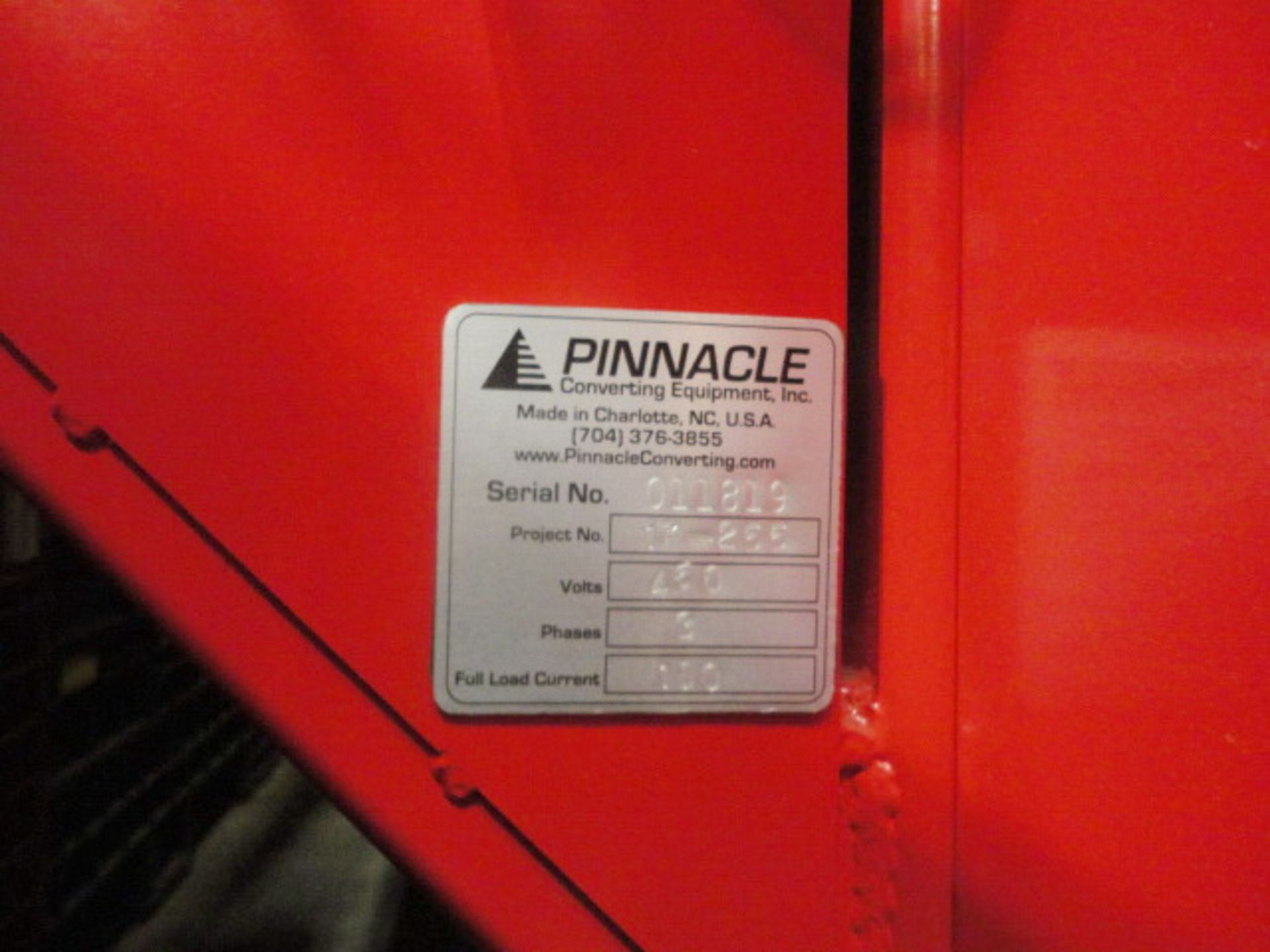 Pinnacle Heat Sealer, S/N 011819, with pull nip and sealer, 154" wide, 3 nips - Image 3 of 6