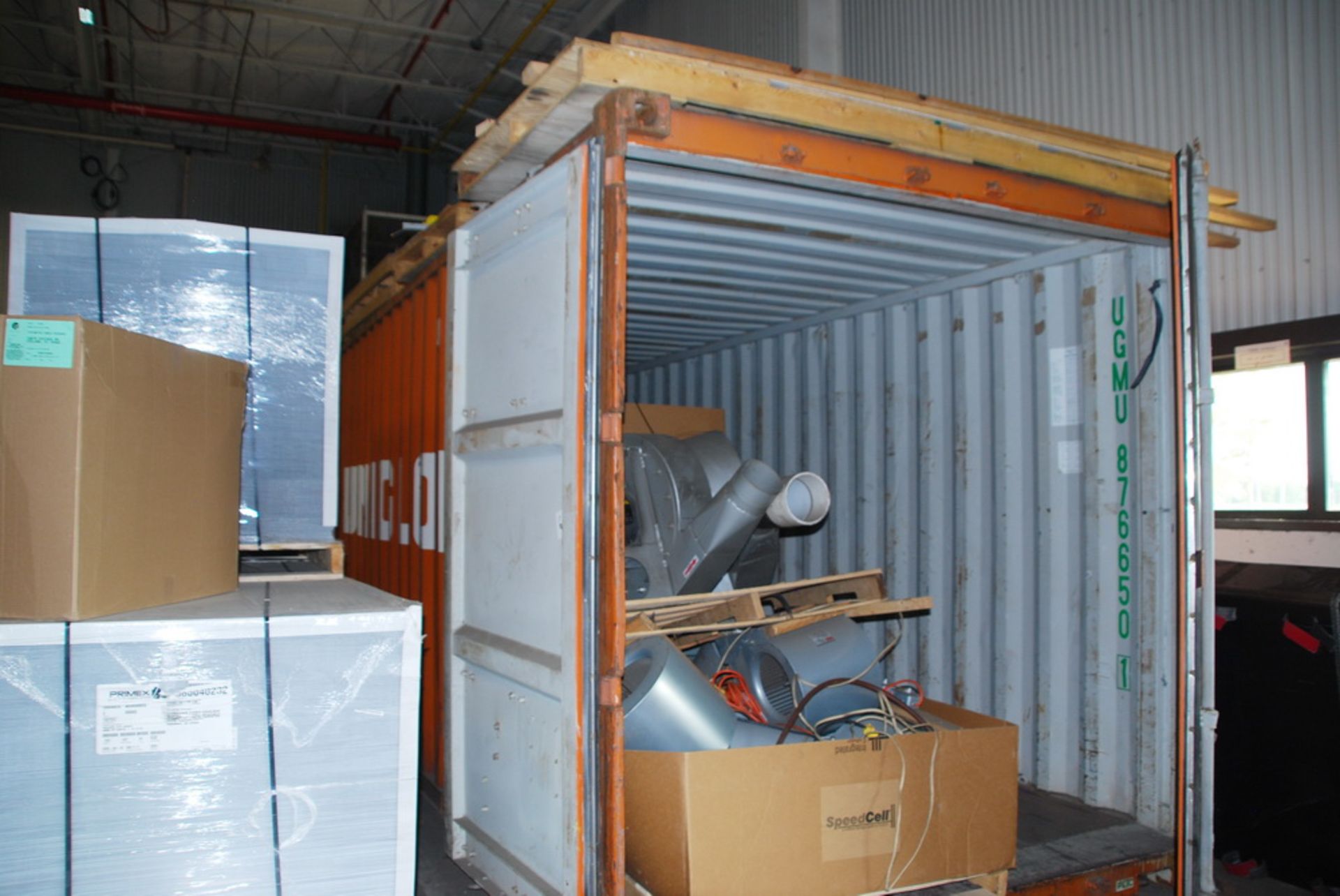 20' container (contents of container not included)