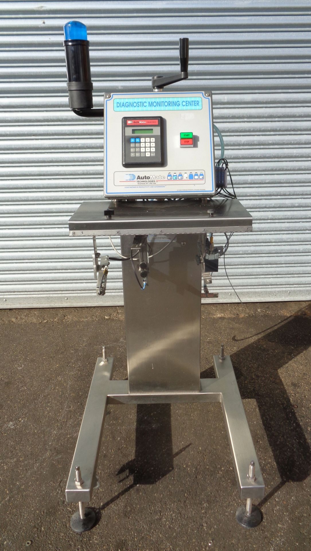 Automate Diagnostic Inspection Machine for cap testing verification, Model AM-DP, S/N D5769