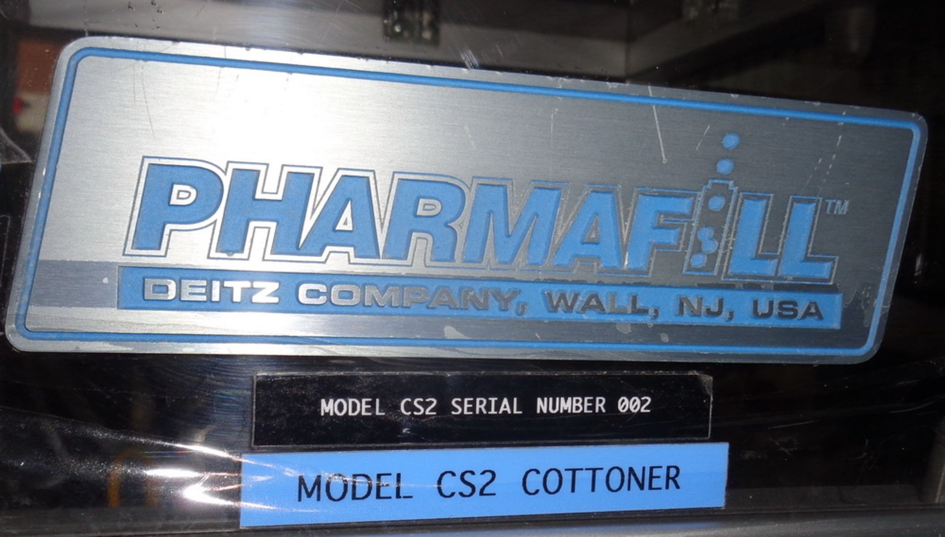 Pharmafill (Dietz) SS Cottoner, Model CS2, S/N 002 - Image 8 of 8